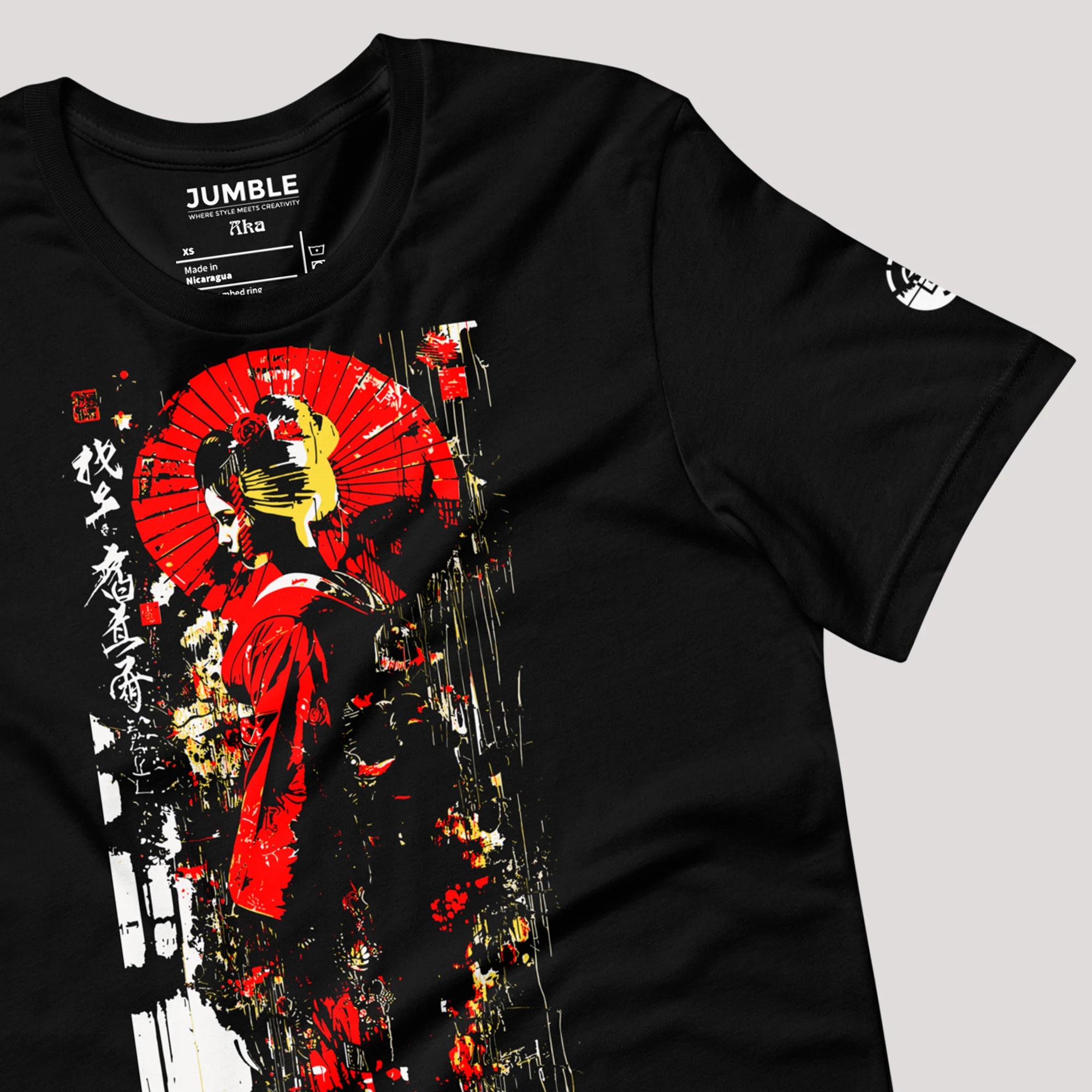 Aka (赤) Modern Regular Fit T-Shirt | Bella+Canvas - Image 7