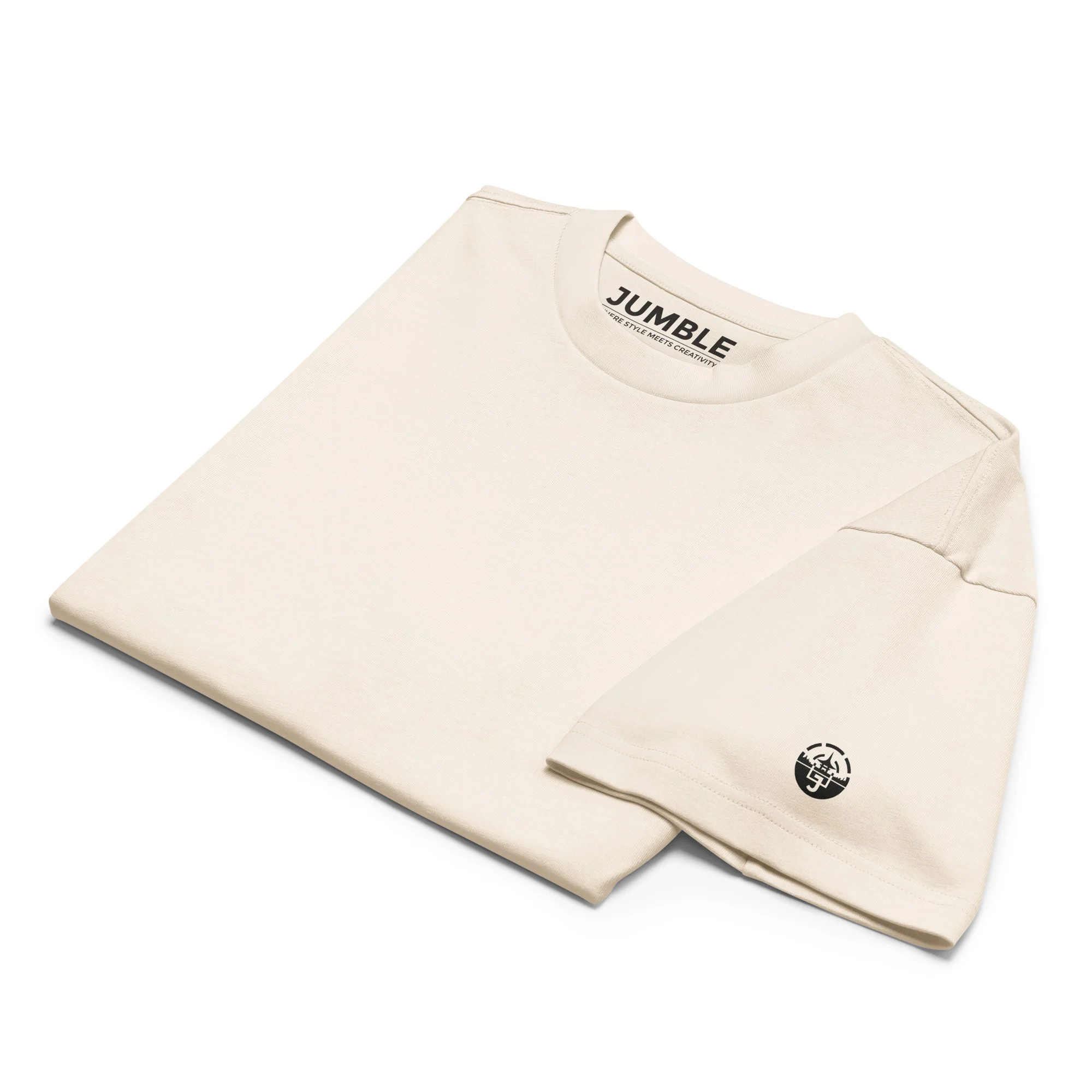 Aka Shu Ren Men’s Boxy Heavyweight T-Shirt (Back Print) | Cotton Heritage - Image 5