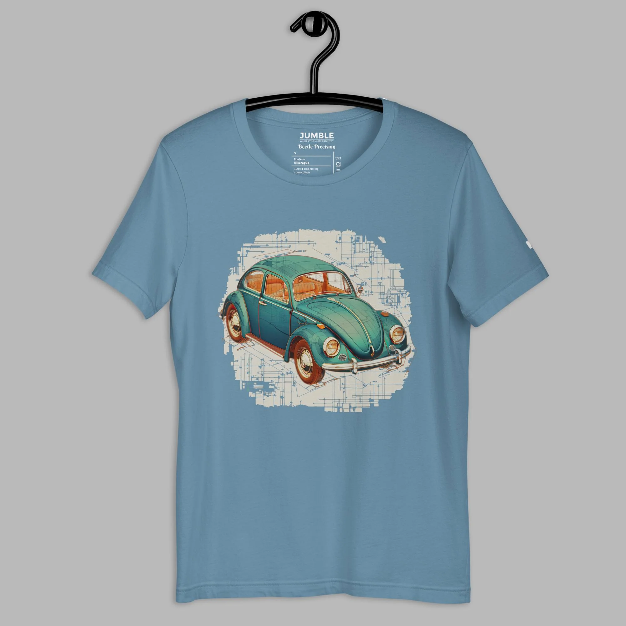 Beetle Precision Modern Regular Fit T-Shirt | Bella+Canvas