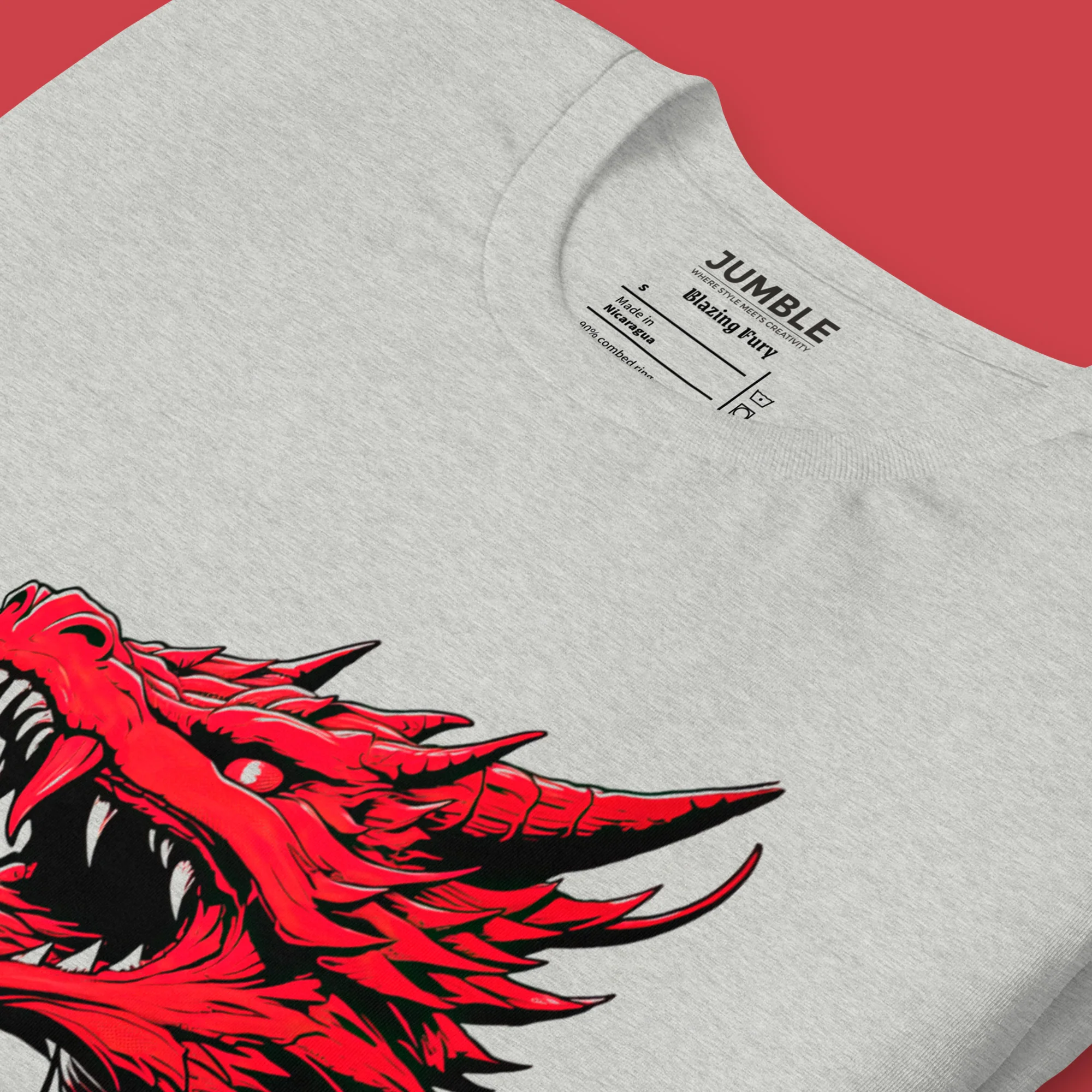 Blazing Fury Modern Regular Fit T-Shirt | Bella+Canvas - Image 4