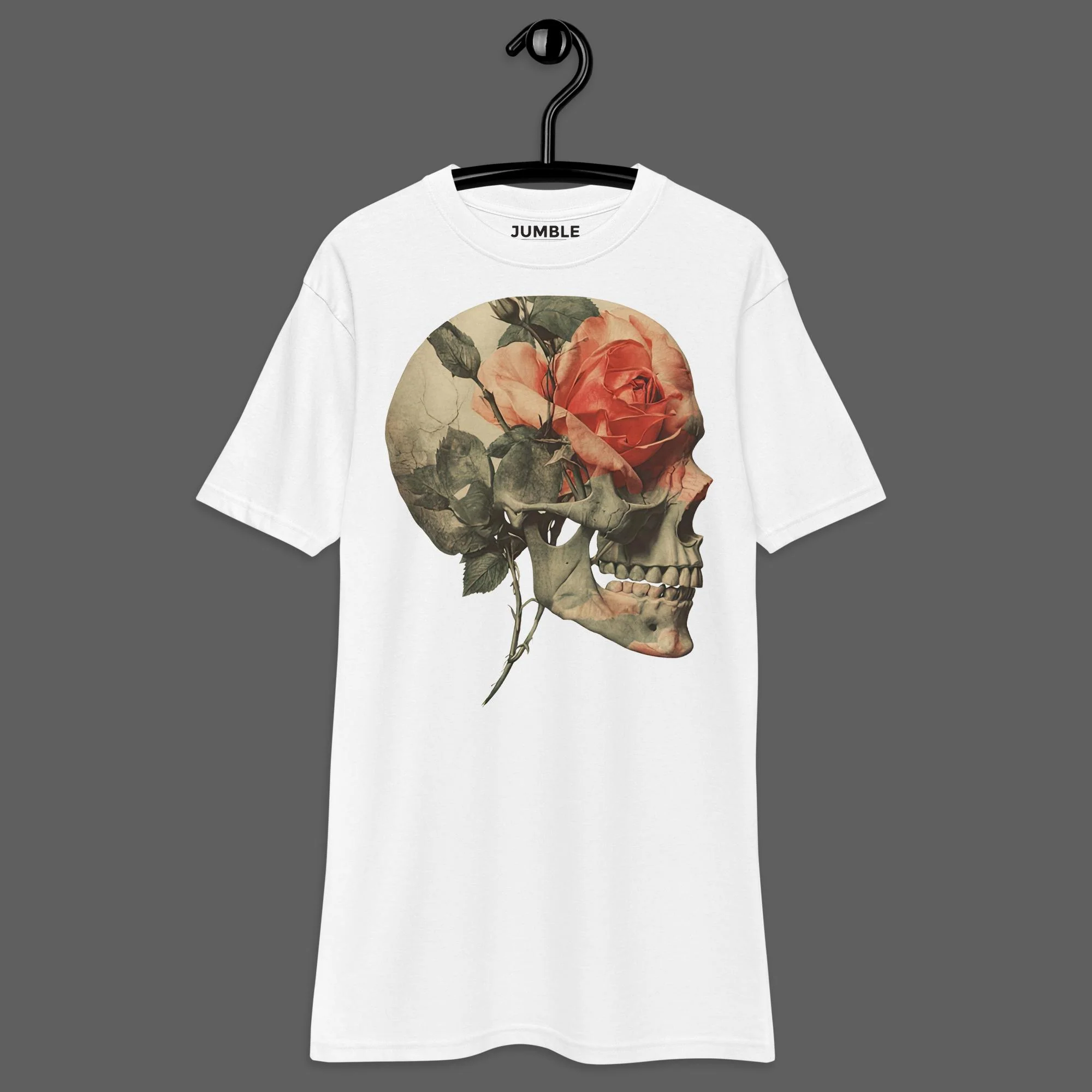 Bone & Blossom Men's Premium Heavyweight T-Shirt | Cotton Heritage