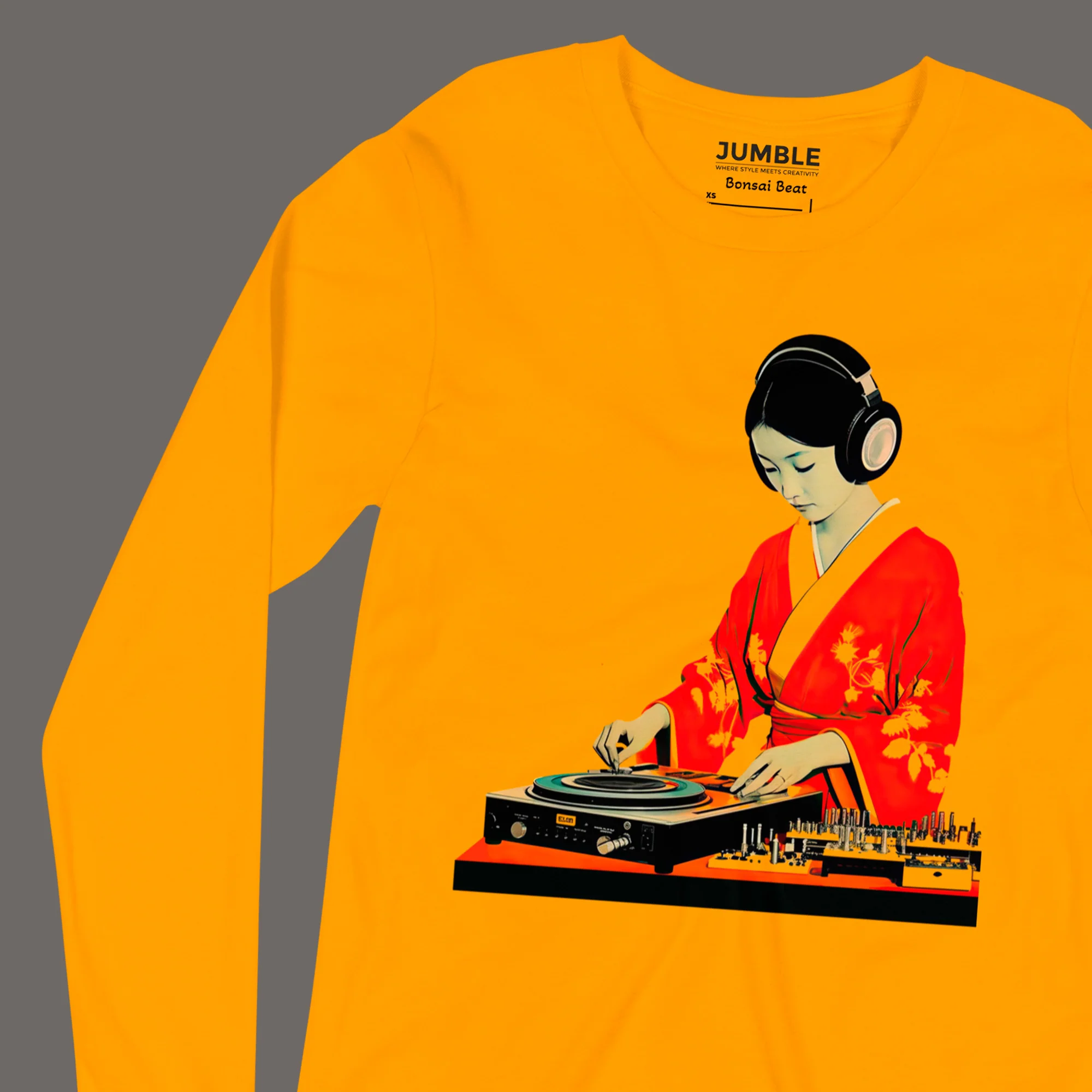 Bonsai Beat Long Sleeve T-Shirt | Bella+Canvas - Image 6
