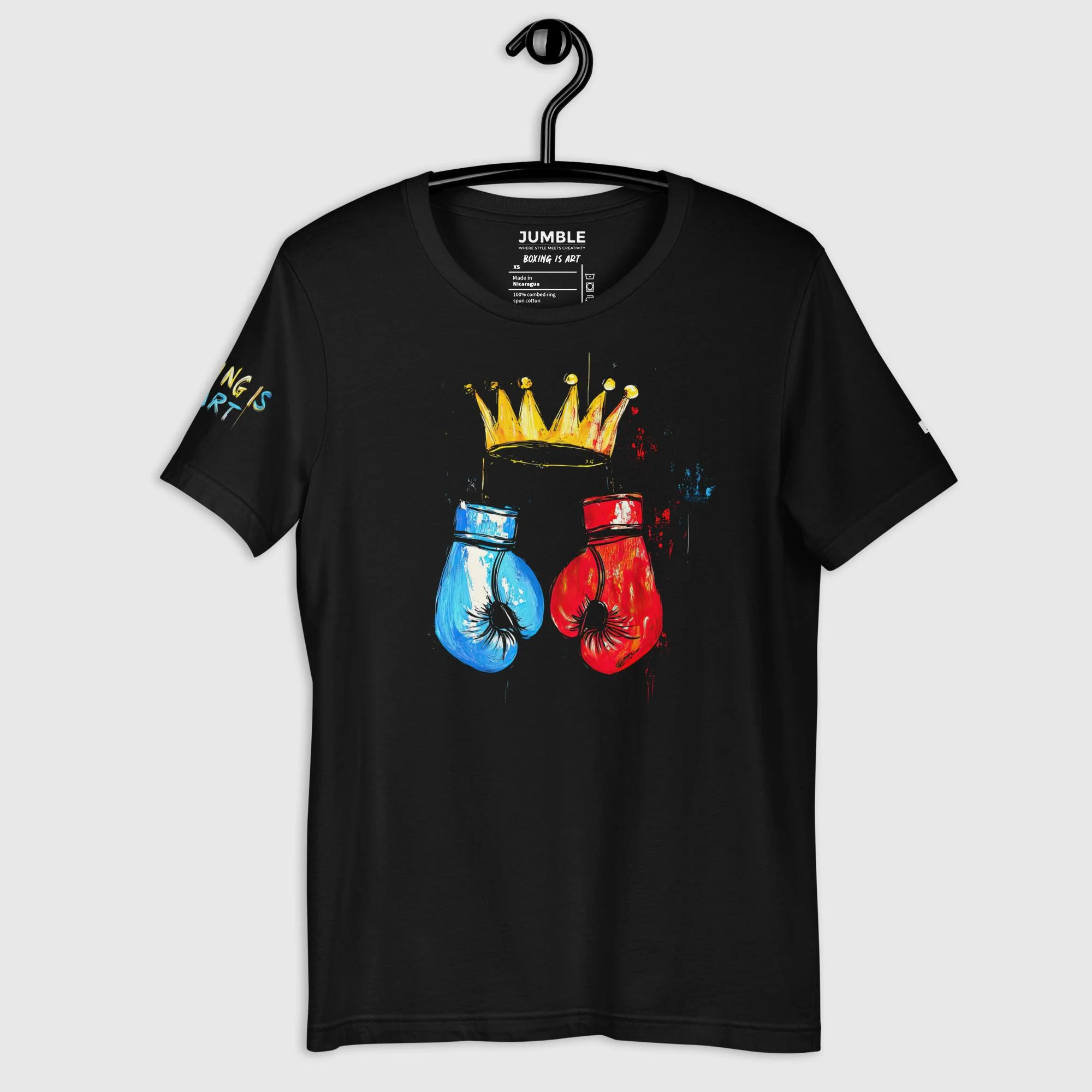 Boxing is Art Modern Regular Fit T-Shirt | Bella+Canvas