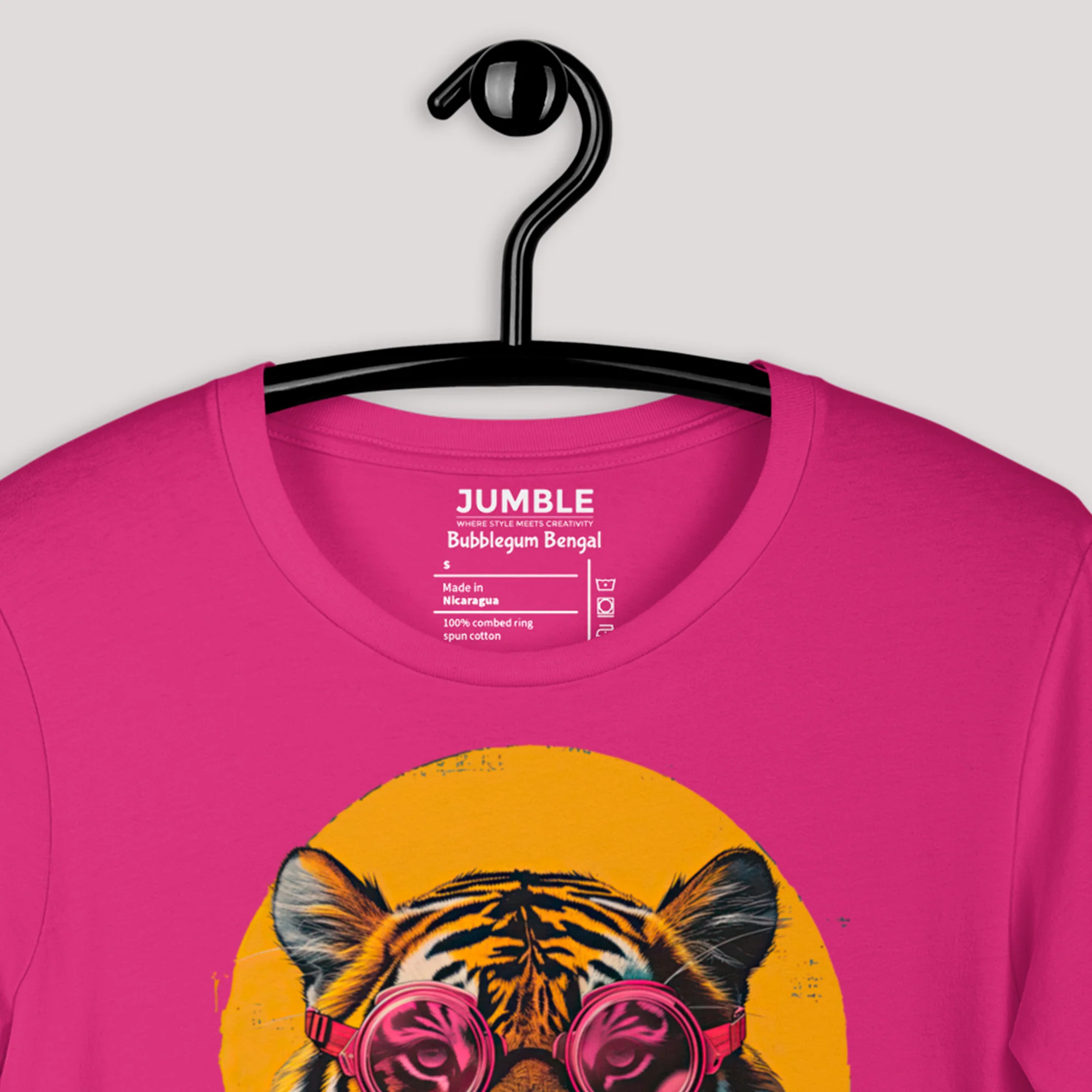 Bubblegum Bengal Modern Regular Fit T-Shirt | Bella+Canvas - Image 9