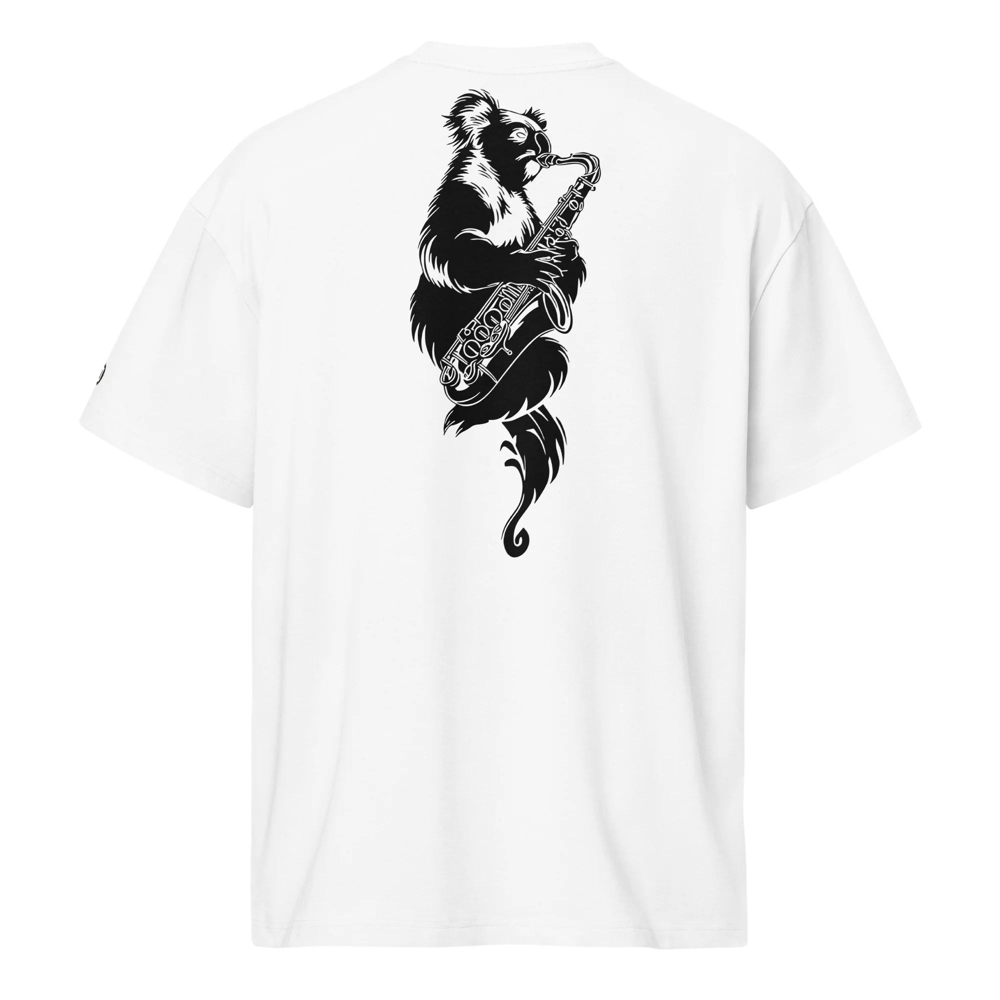 Bushland Blues Men’s Boxy Heavyweight T-Shirt (Back Print) | Cotton Heritage - Image 4