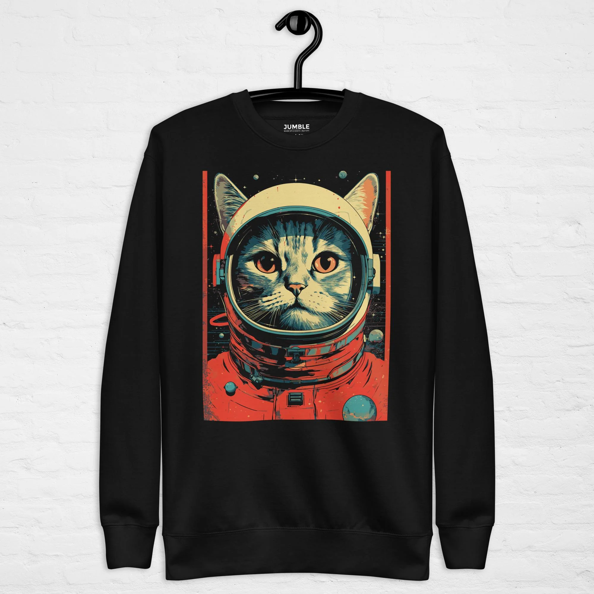 Cosmic Kitty- Premium Sweatshirt | Cotton Heritage - Image 6