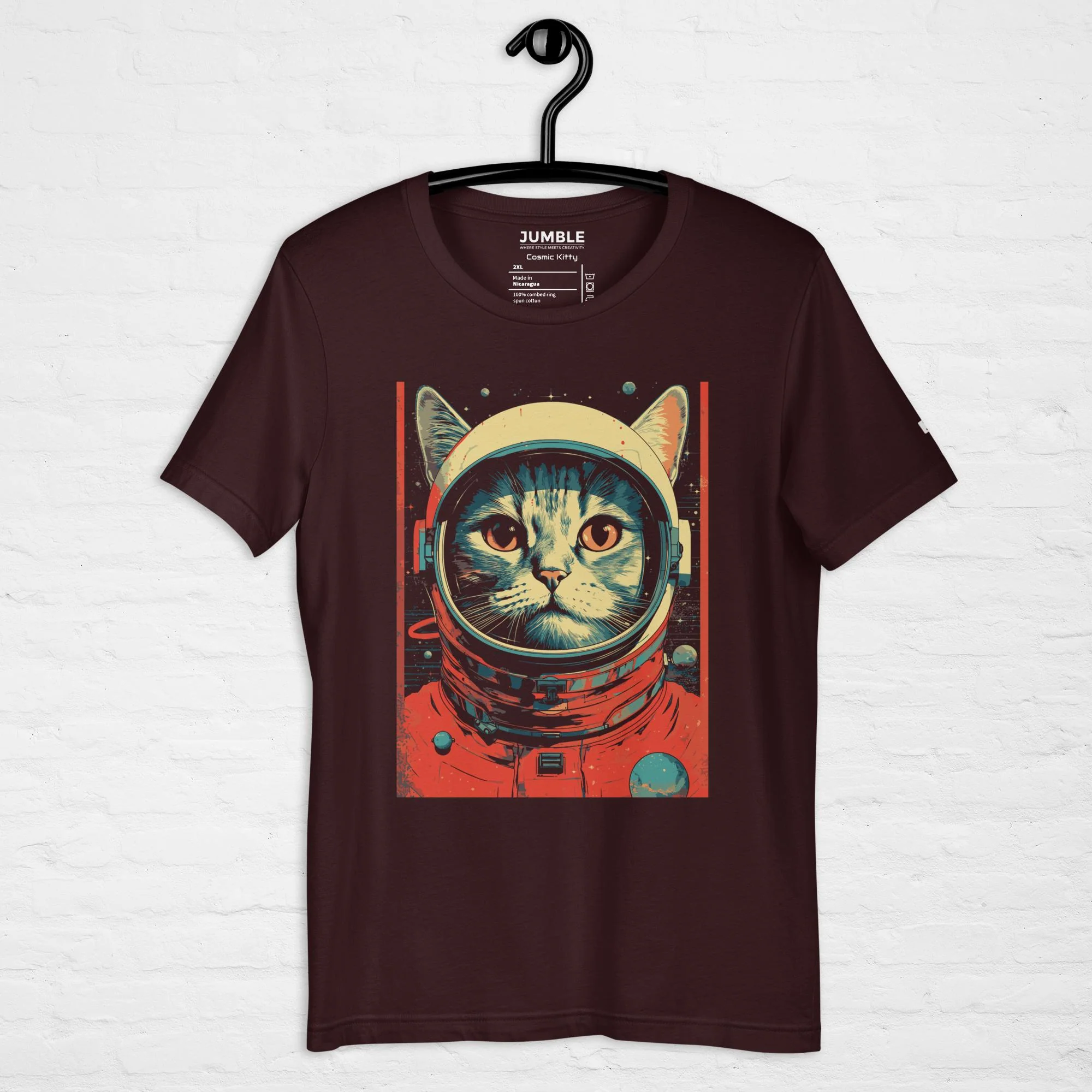 Cosmic Kitty Modern Regular Fit T-Shirt | Bella+Canvas - Image 14