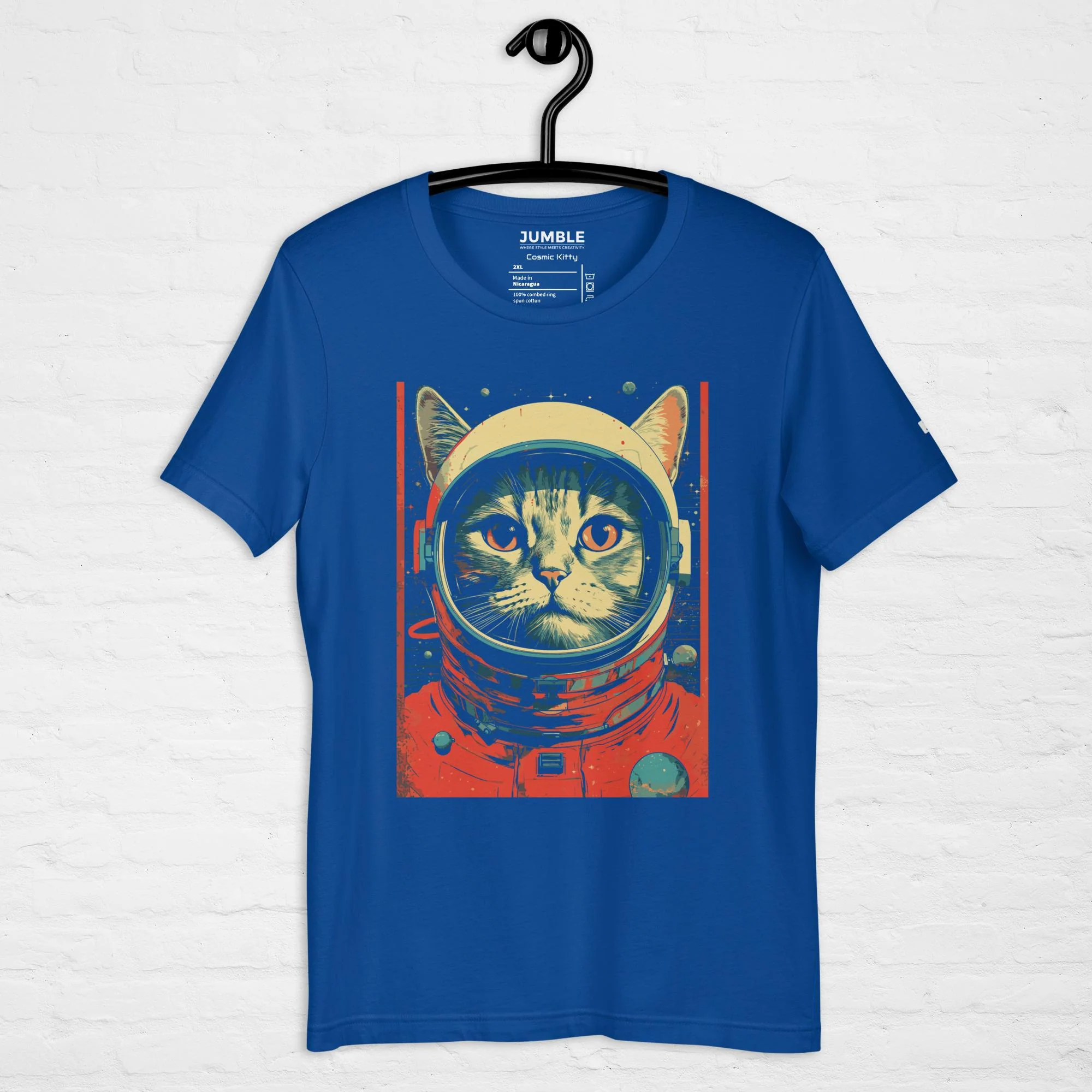 Cosmic Kitty Modern Regular Fit T-Shirt | Bella+Canvas - Image 16