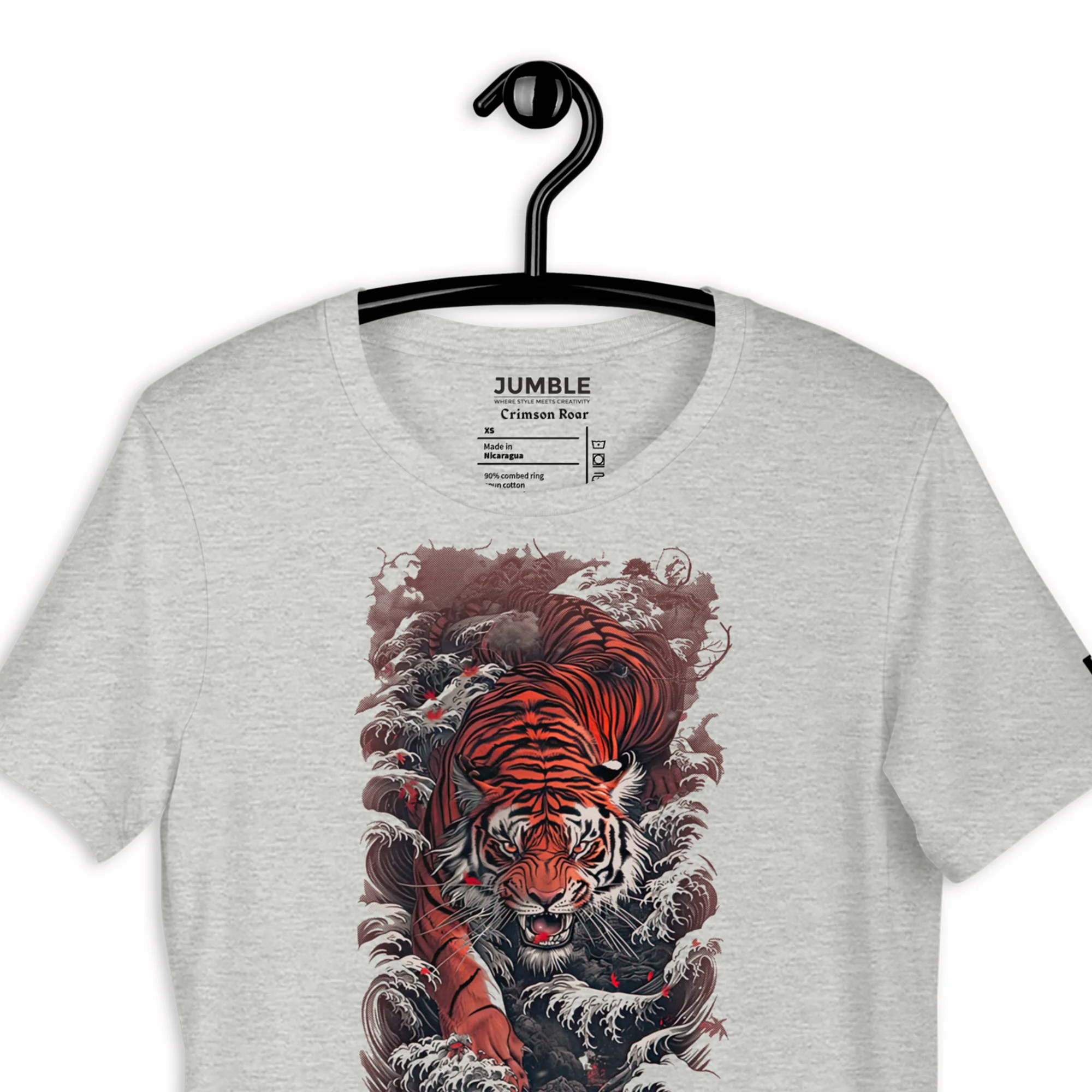 Crimson Roar Modern Regular Fit T-Shirt | Bella+Canvas - Image 13