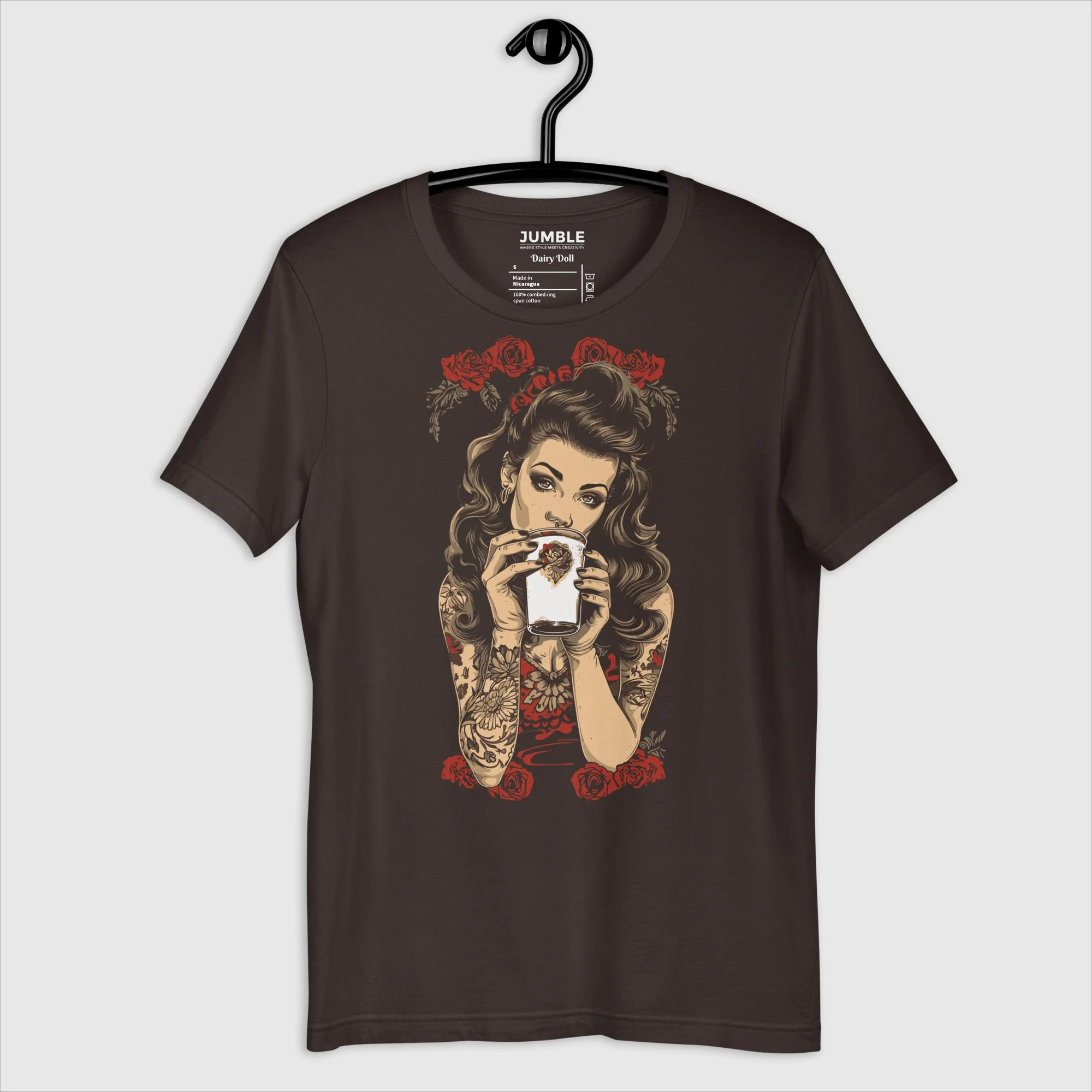 Dairy Doll Modern Regular Fit T-Shirt | Bella+Canvas - Image 15