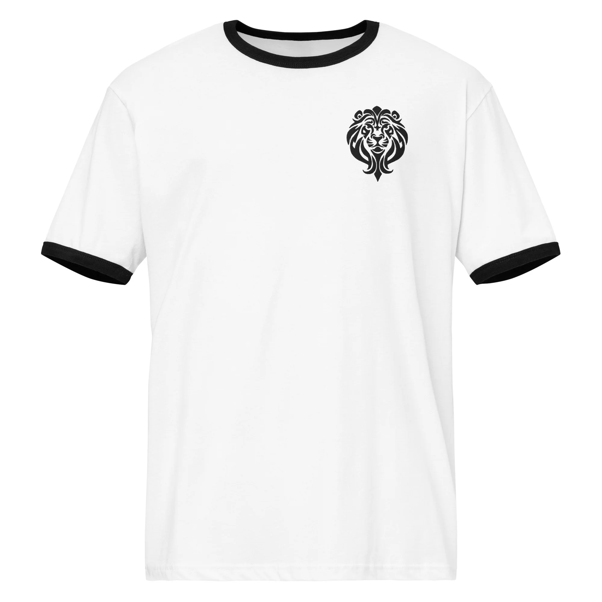 Dark Dominion Retro Ringer Embroidered T-Shirt  | Next Level - Image 5
