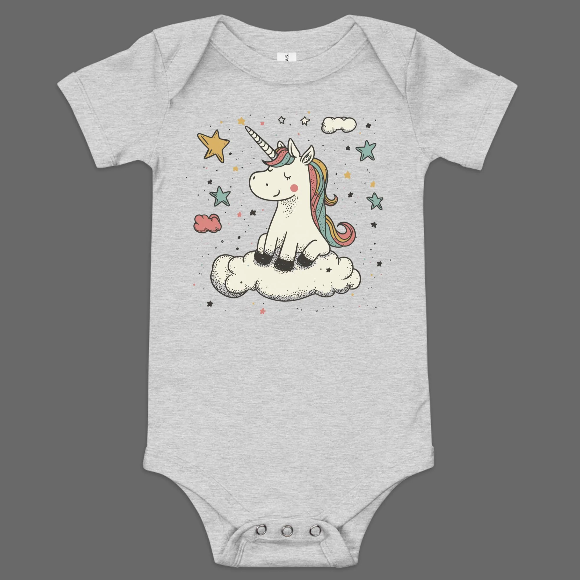 Dreamy Hooves Baby Short Sleeve One Piece - Image 5
