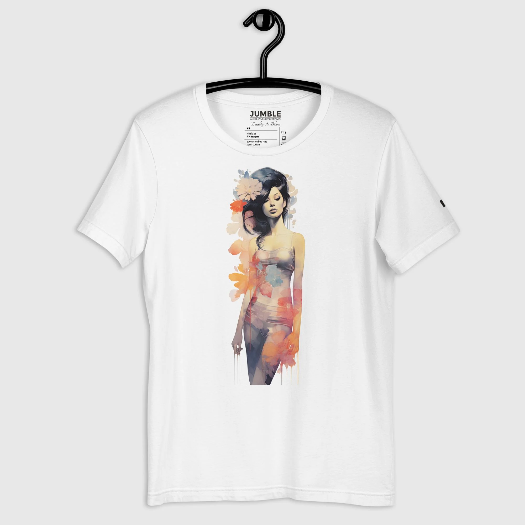 Duality In Bloom Modern Regular Fit T-Shirt | Bella+Canvas