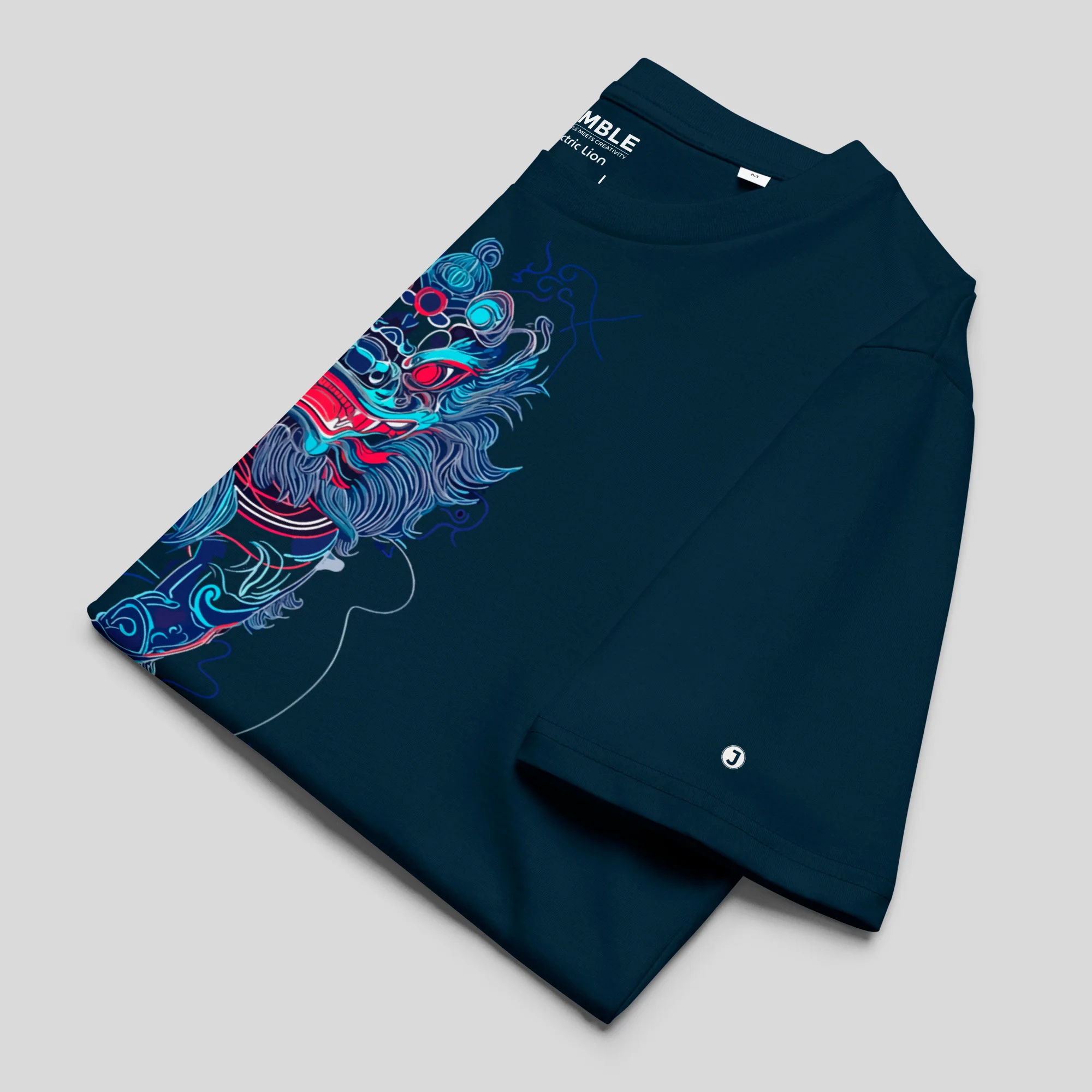 Electric Lion Premium Organic Cotton Medium Fit T-Shirt | Stanley/Stella - Image 2