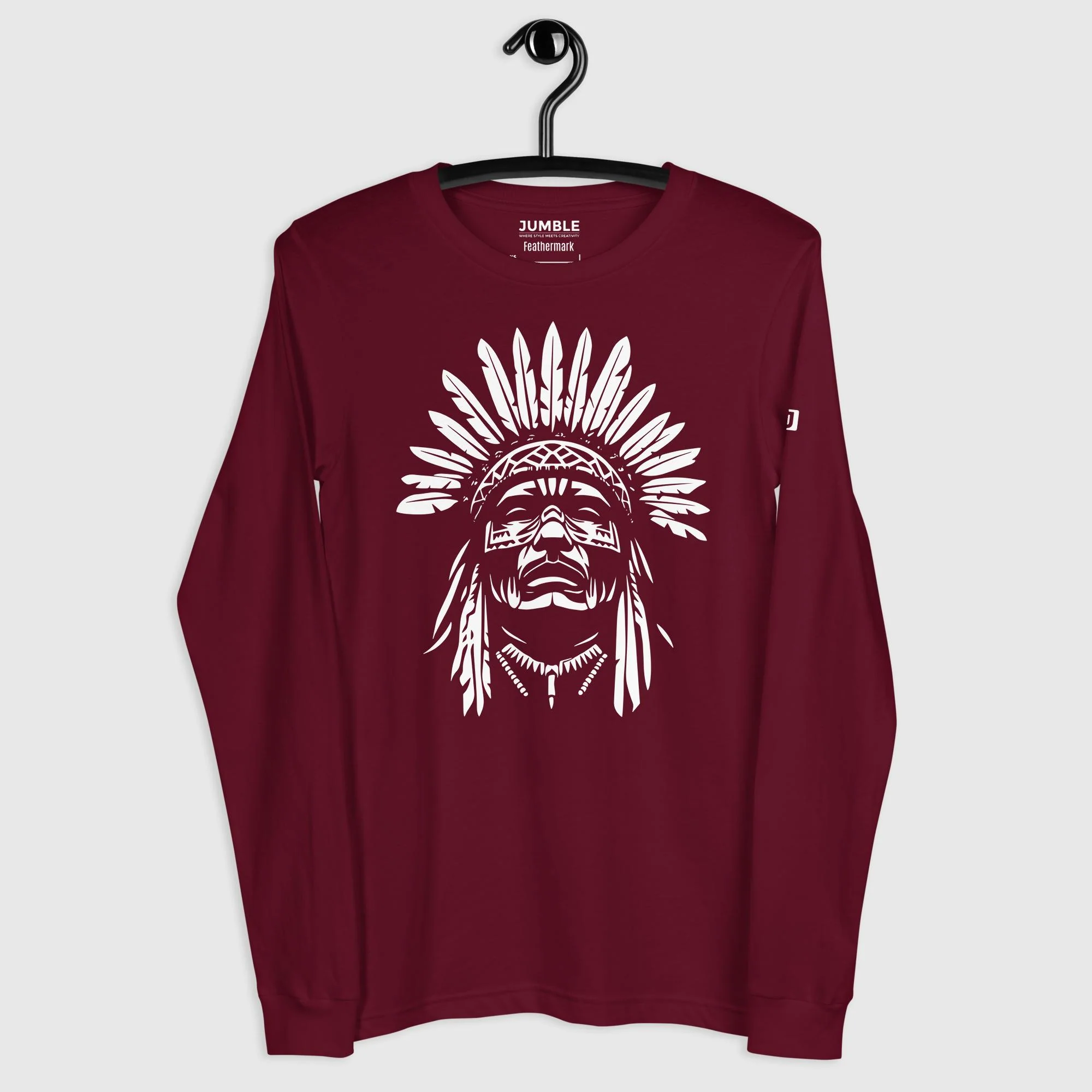 Feathermark Long Sleeve T-Shirt | Bella+Canvas - Image 3