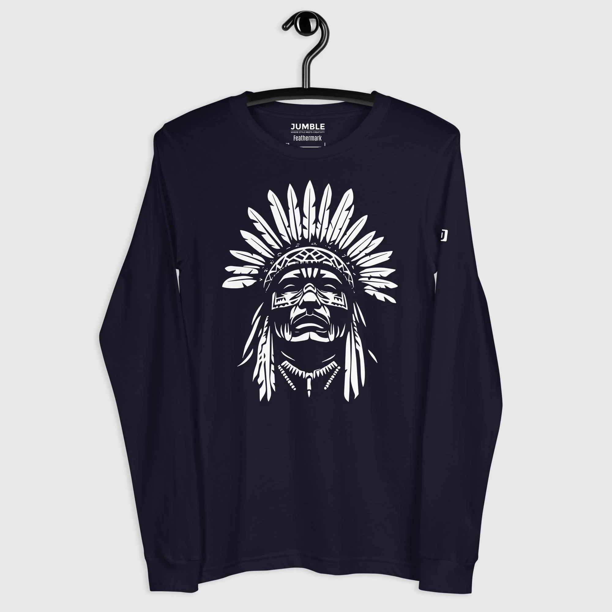 Feathermark Long Sleeve T-Shirt | Bella+Canvas - Image 4
