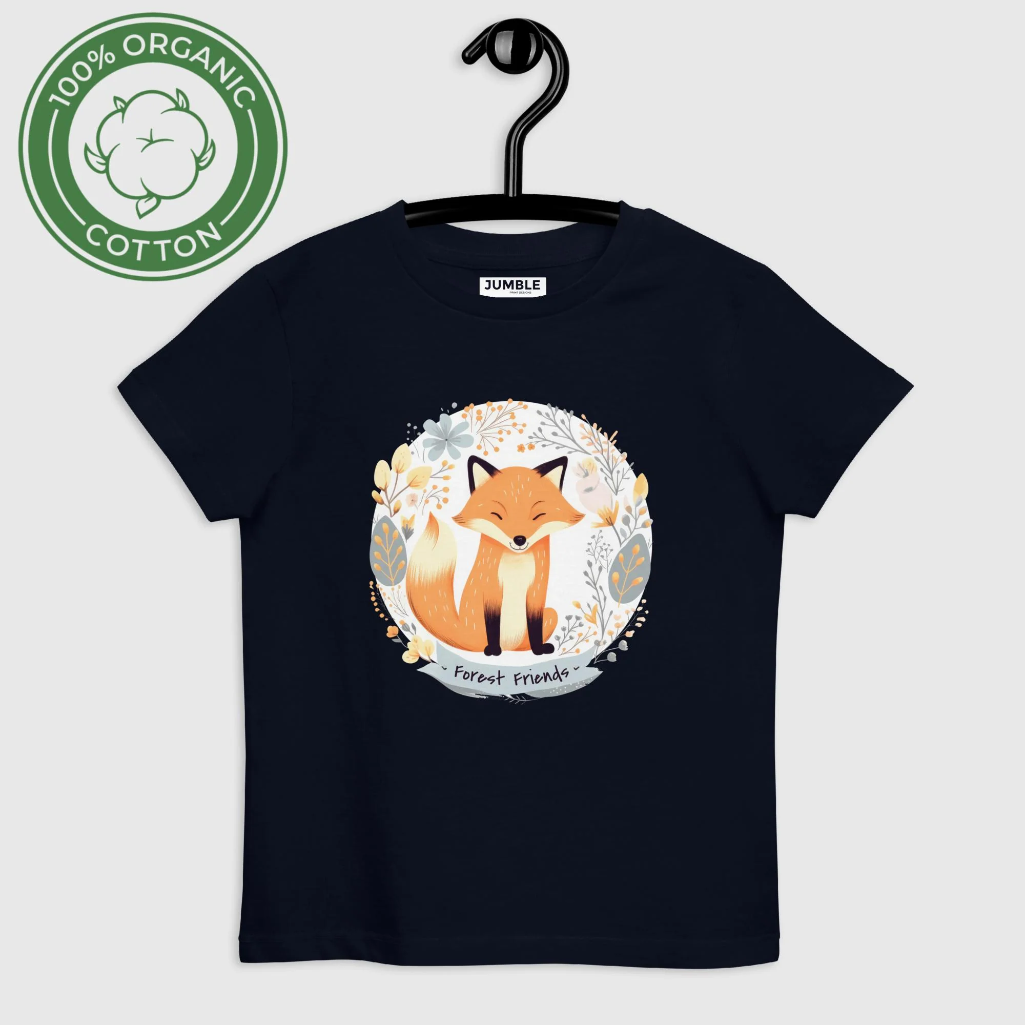 Forest Friends Organic Cotton Kids T-Shirt - Image 3