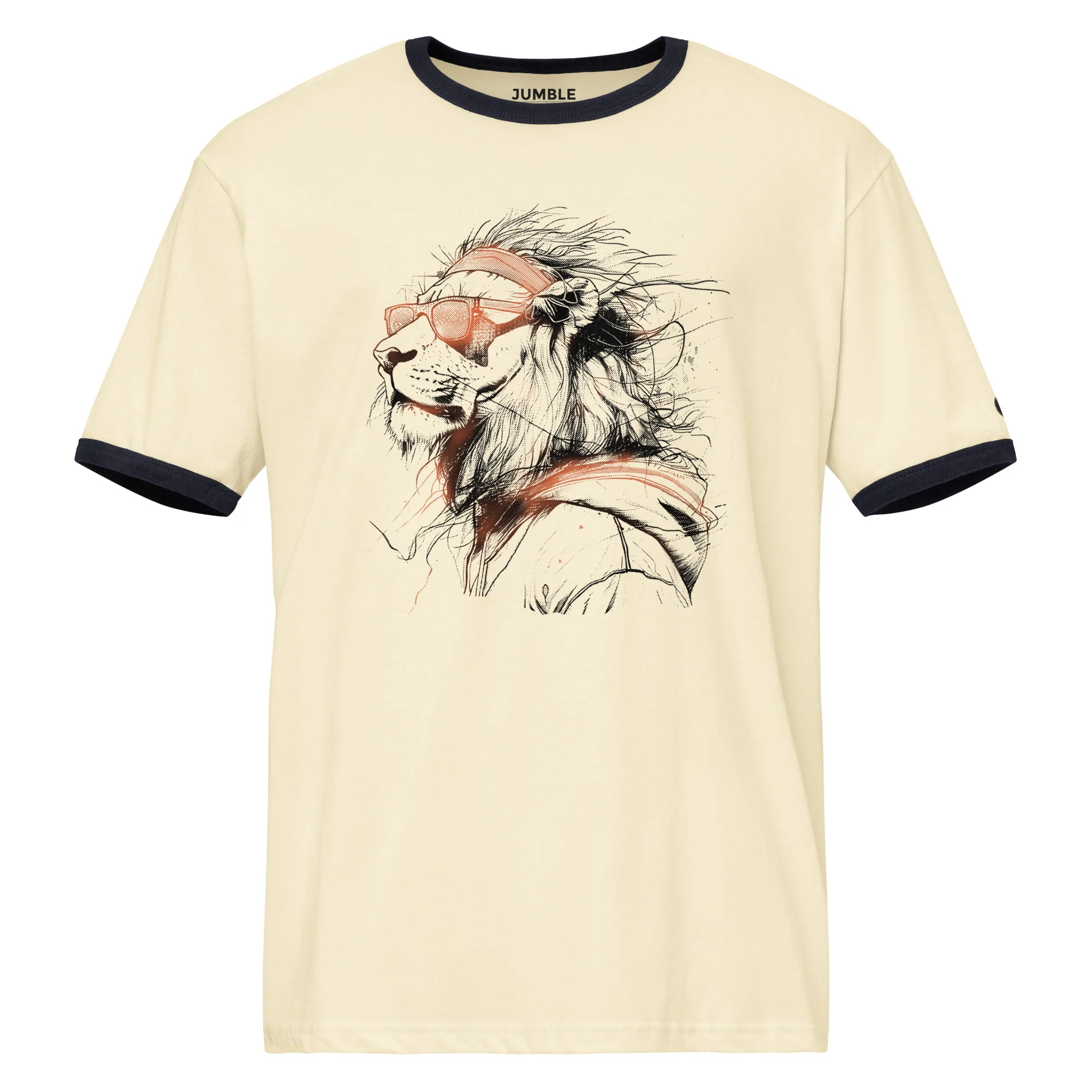Fresh Mane Retro Ringer T-Shirt  | Next Level - Image 4