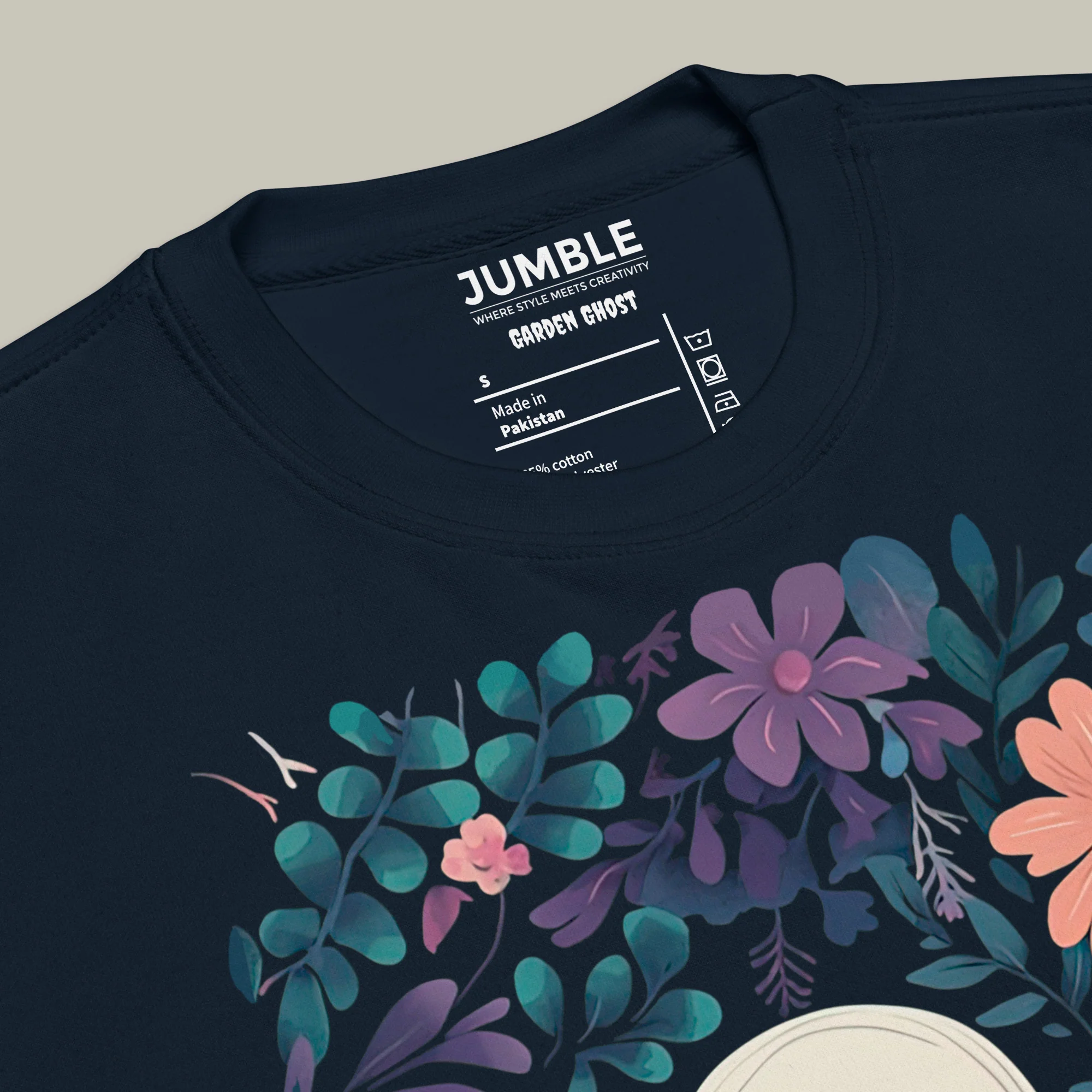 Garden Ghost Premium Sweatshirt | Cotton Heritage - Image 4