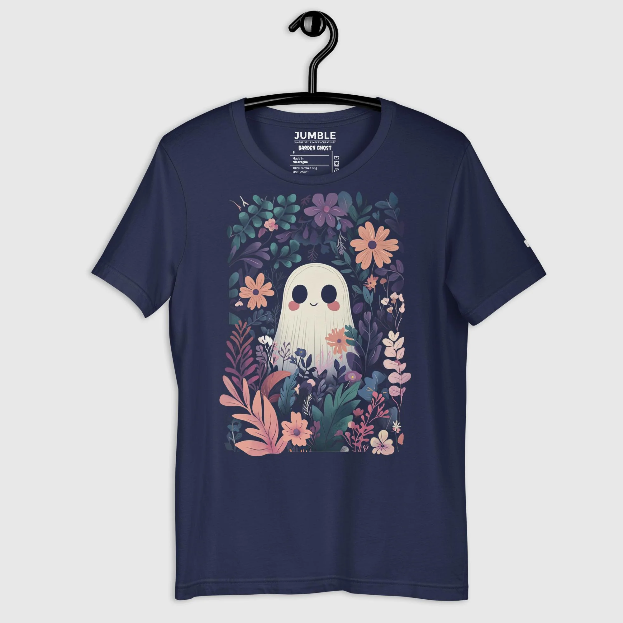 Garden Ghost Modern Regular Fit T-Shirt | Bella+Canvas