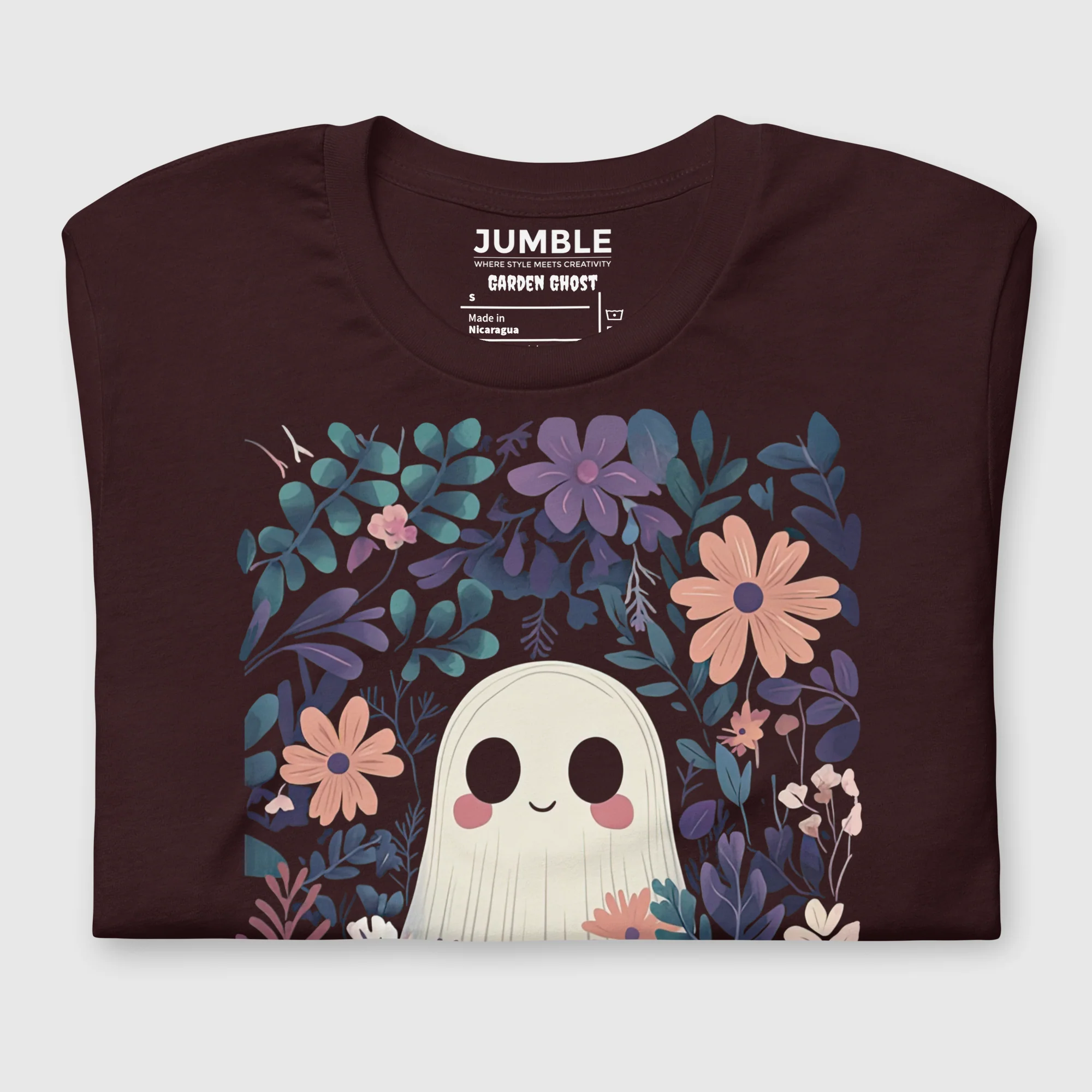 Garden Ghost Modern Regular Fit T-Shirt | Bella+Canvas - Image 3