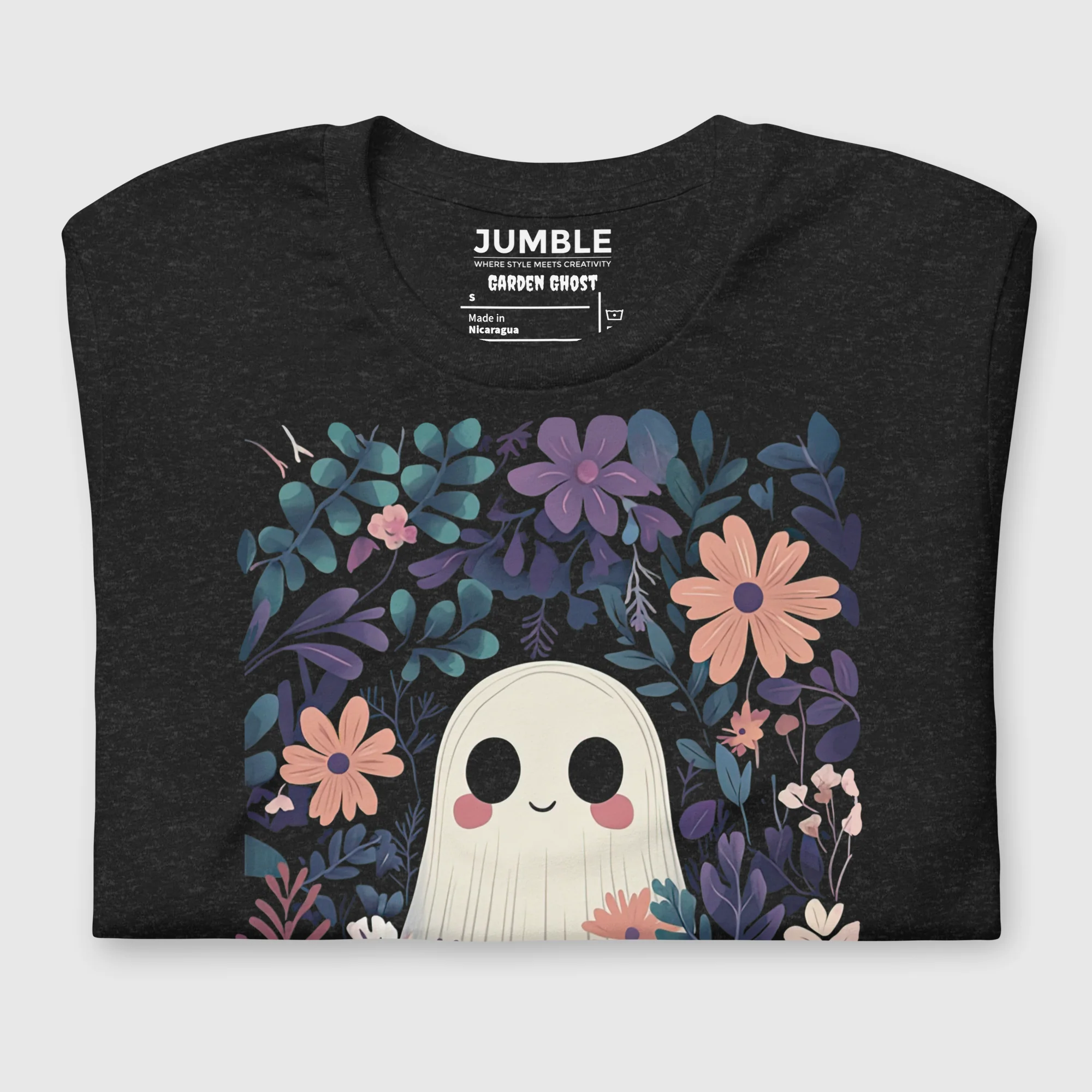 Garden Ghost Modern Regular Fit T-Shirt | Bella+Canvas - Image 4