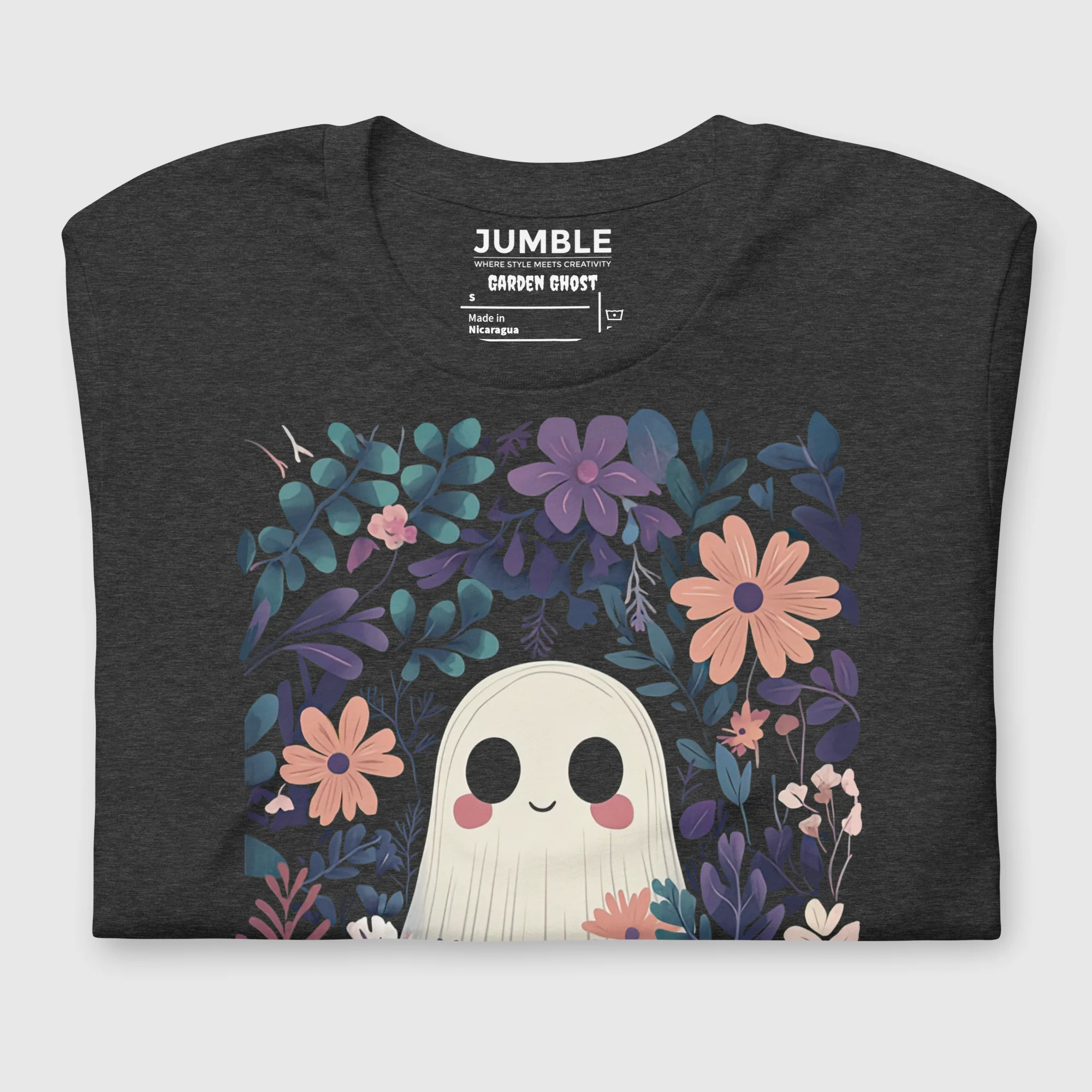 Garden Ghost Modern Regular Fit T-Shirt | Bella+Canvas - Image 5