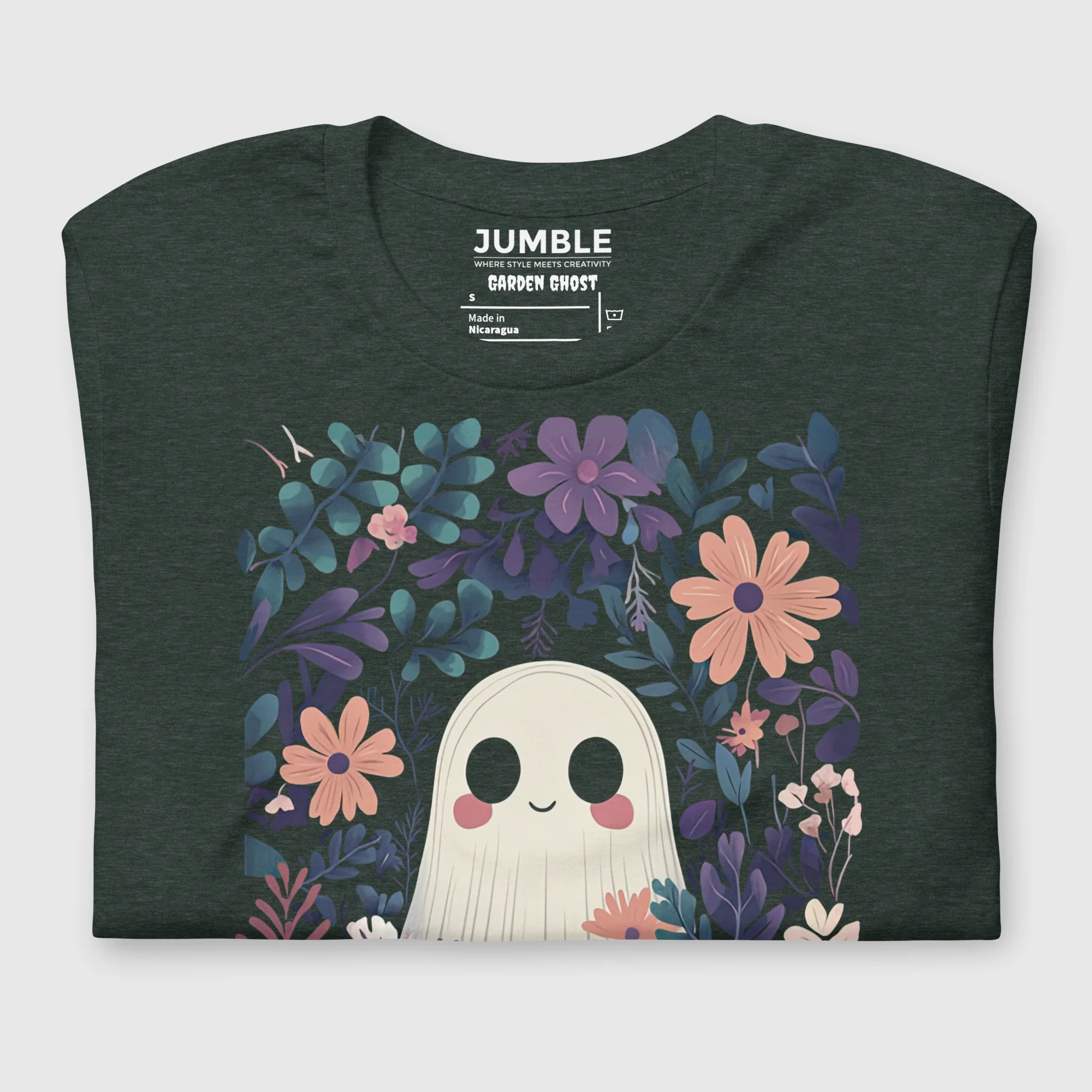 Garden Ghost Modern Regular Fit T-Shirt | Bella+Canvas - Image 6