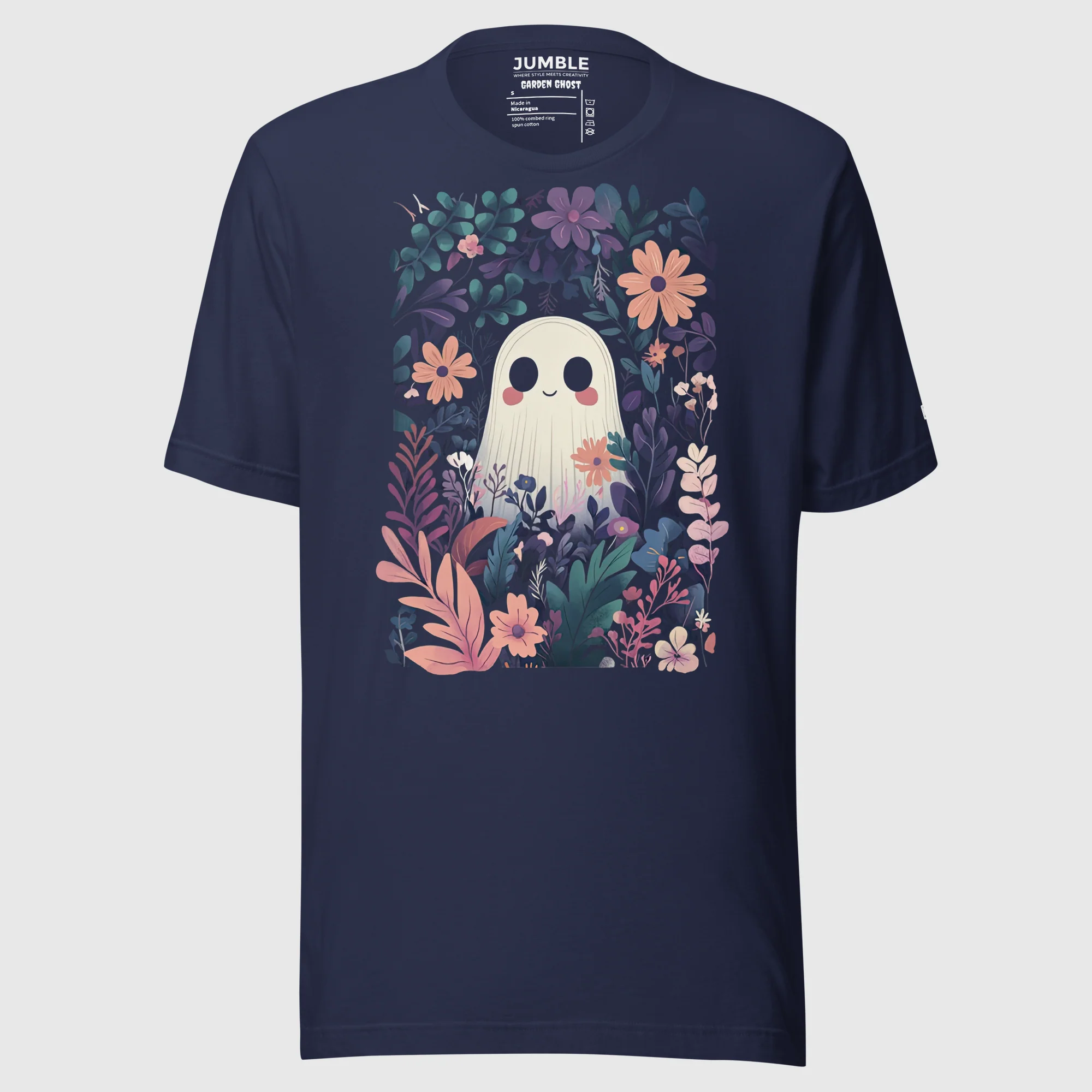 Garden Ghost Modern Regular Fit T-Shirt | Bella+Canvas - Image 8