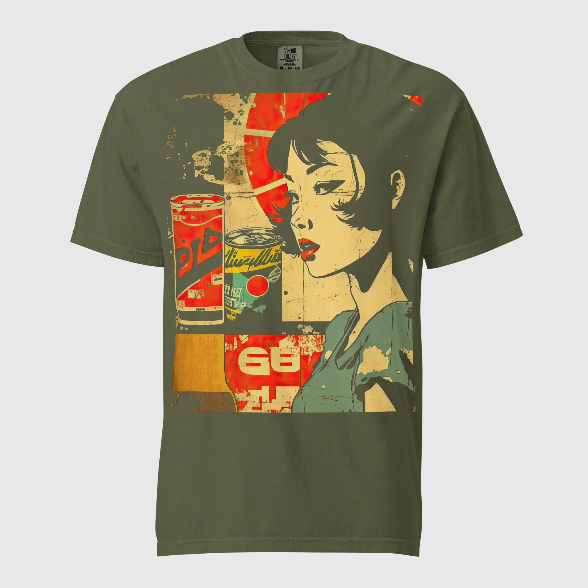 Geisha Grunge Premium Heavyweight T-Shirt  | Comfort Colors - Image 8