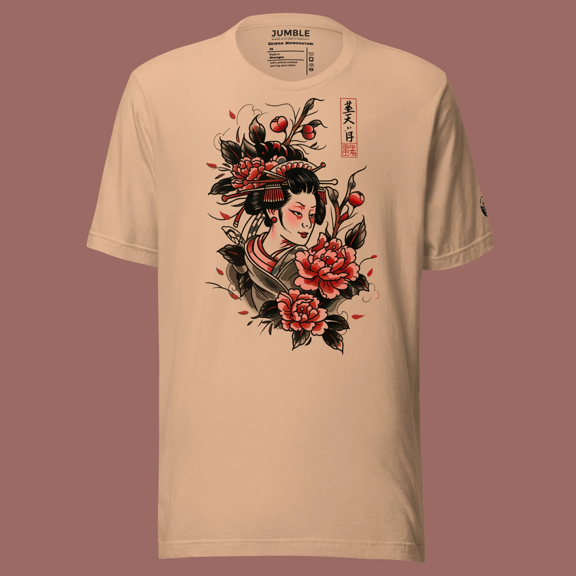 Geisha Monogatari Modern Regular Fit T-Shirt | Bella+Canvas - Image 12