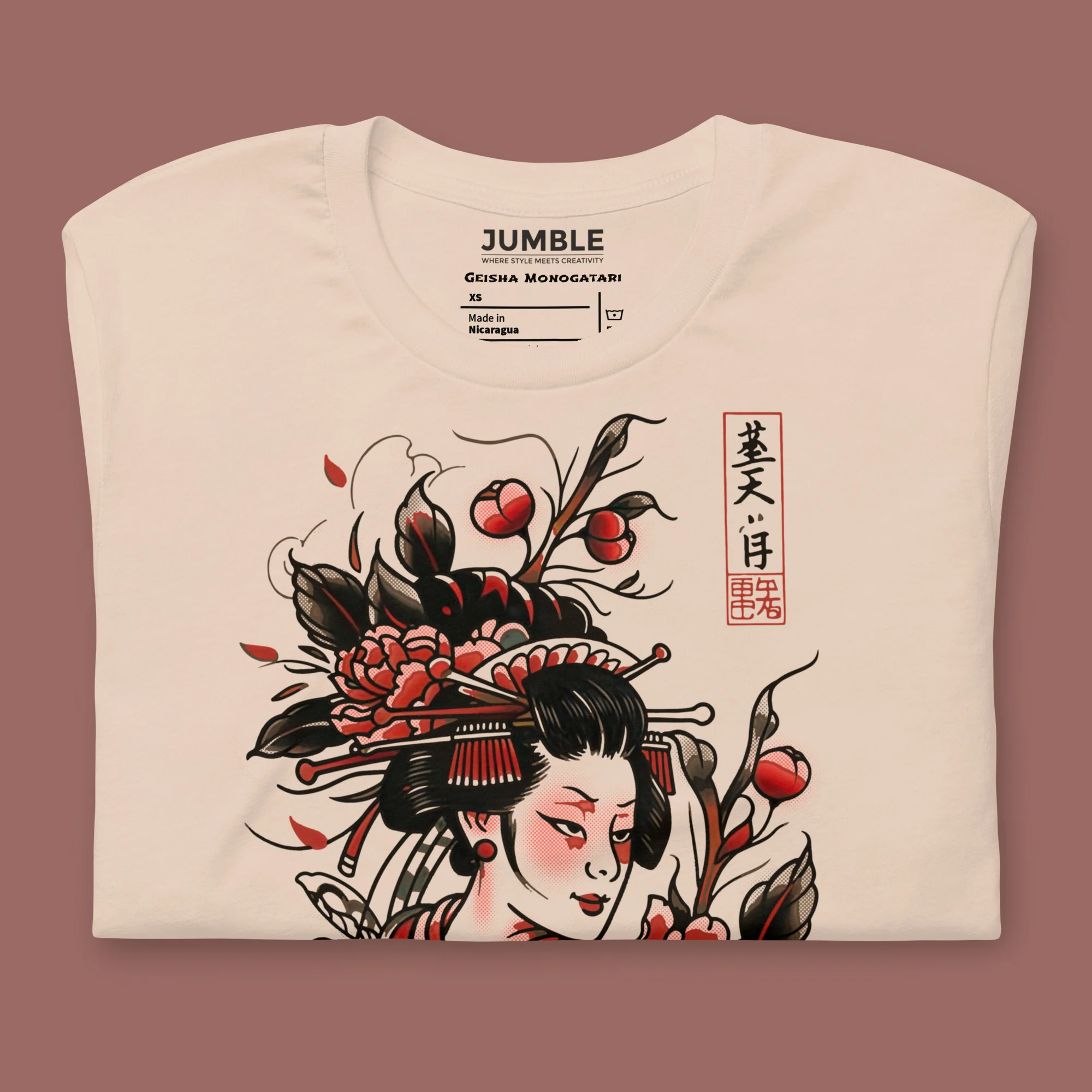 Geisha Monogatari Modern Regular Fit T-Shirt | Bella+Canvas - Image 2