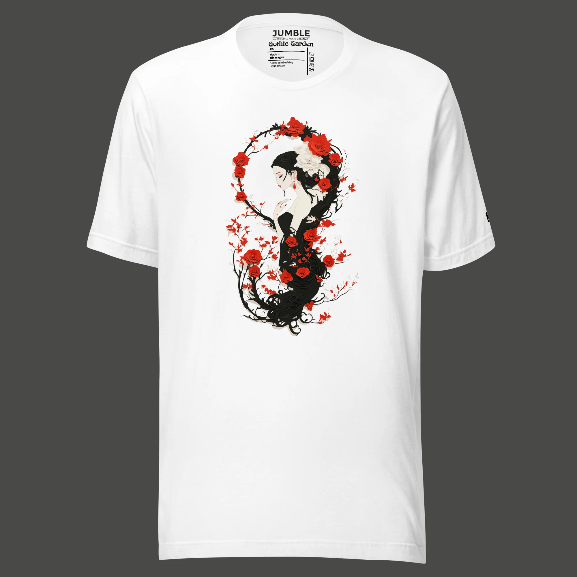Gothic Garden Modern Regular Fit T-Shirt | Bella+Canvas - Image 13