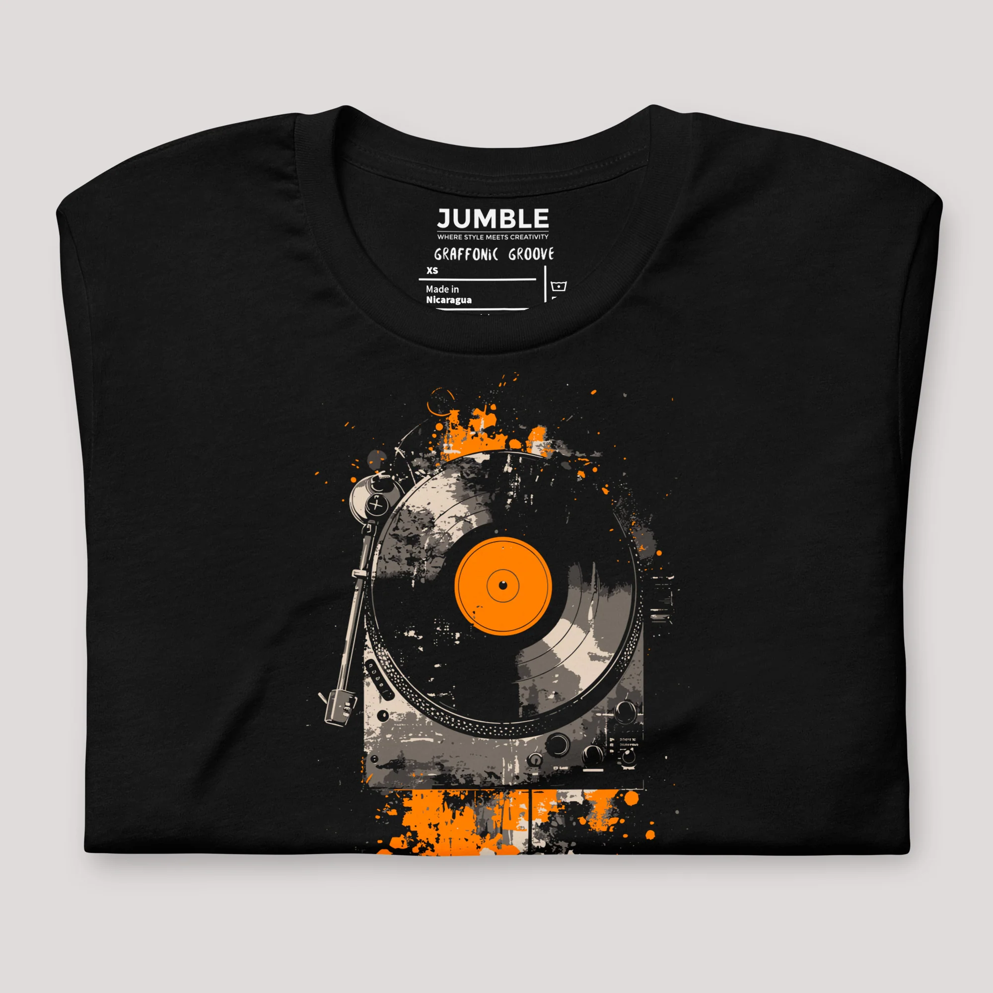 Graffonic Groove Modern Regular Fit T-Shirt | Bella+Canvas - Image 3