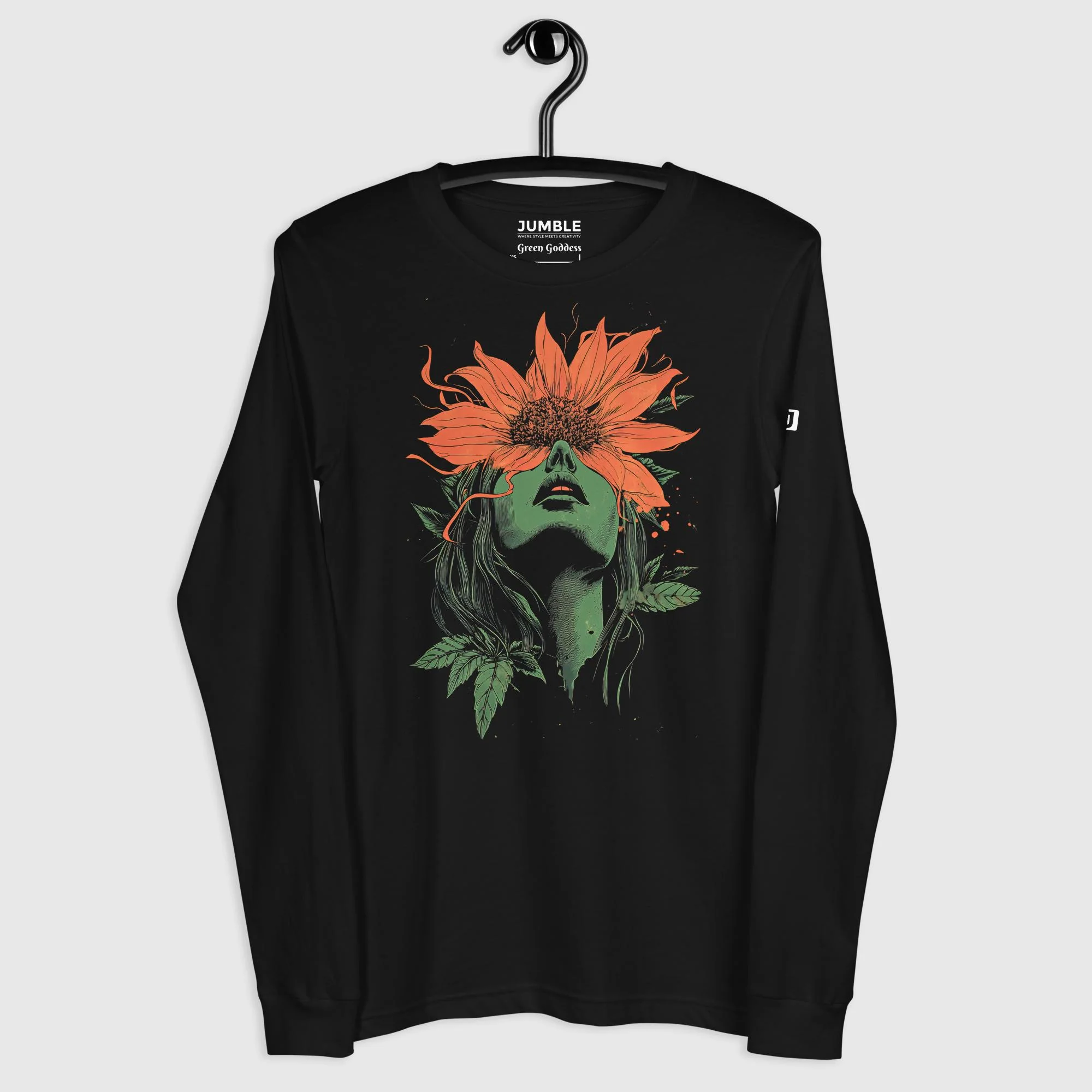 Green Goddess Long Sleeve T-Shirt | Bella+Canvas