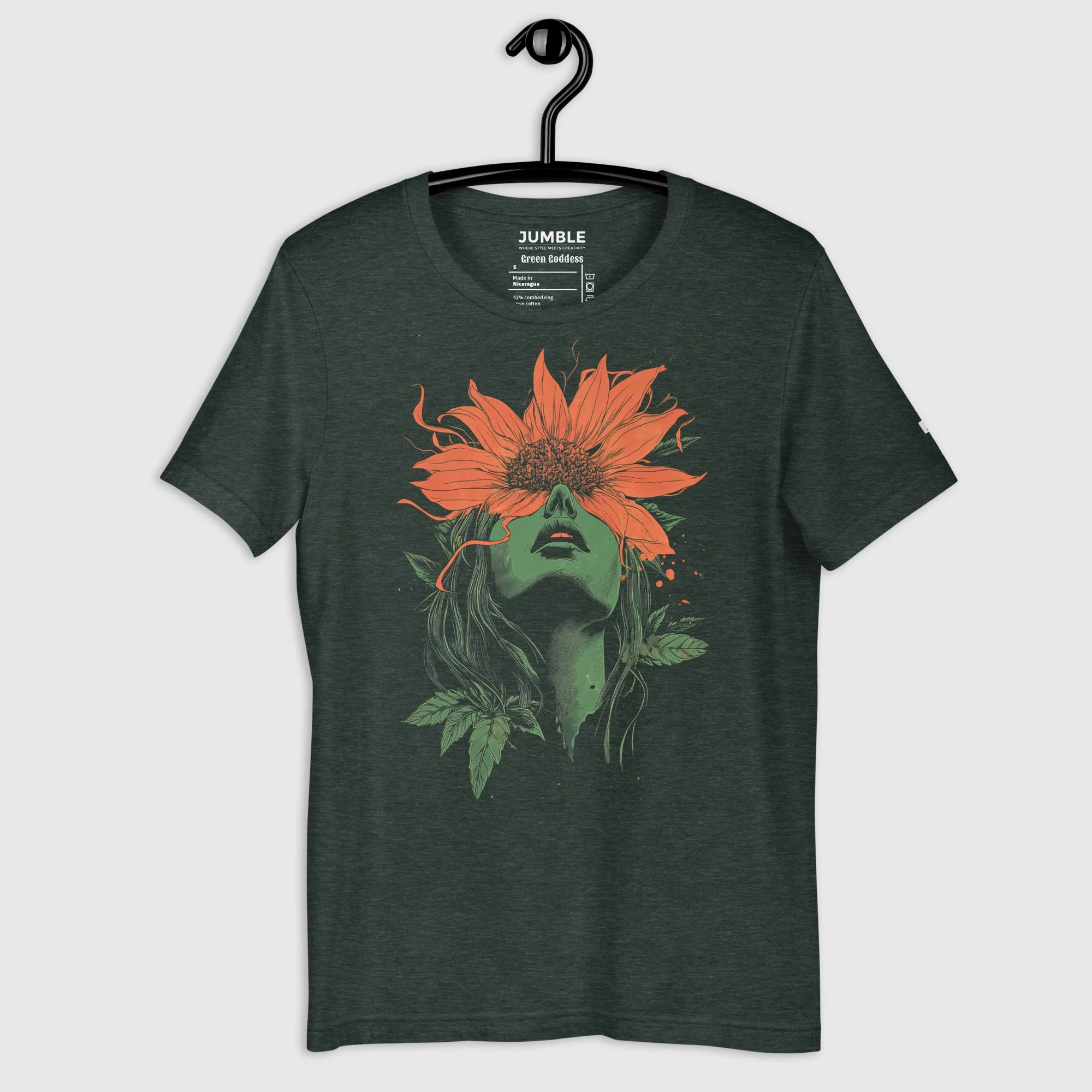 Green Goddess Modern Regular Fit T-Shirt | Bella+Canvas