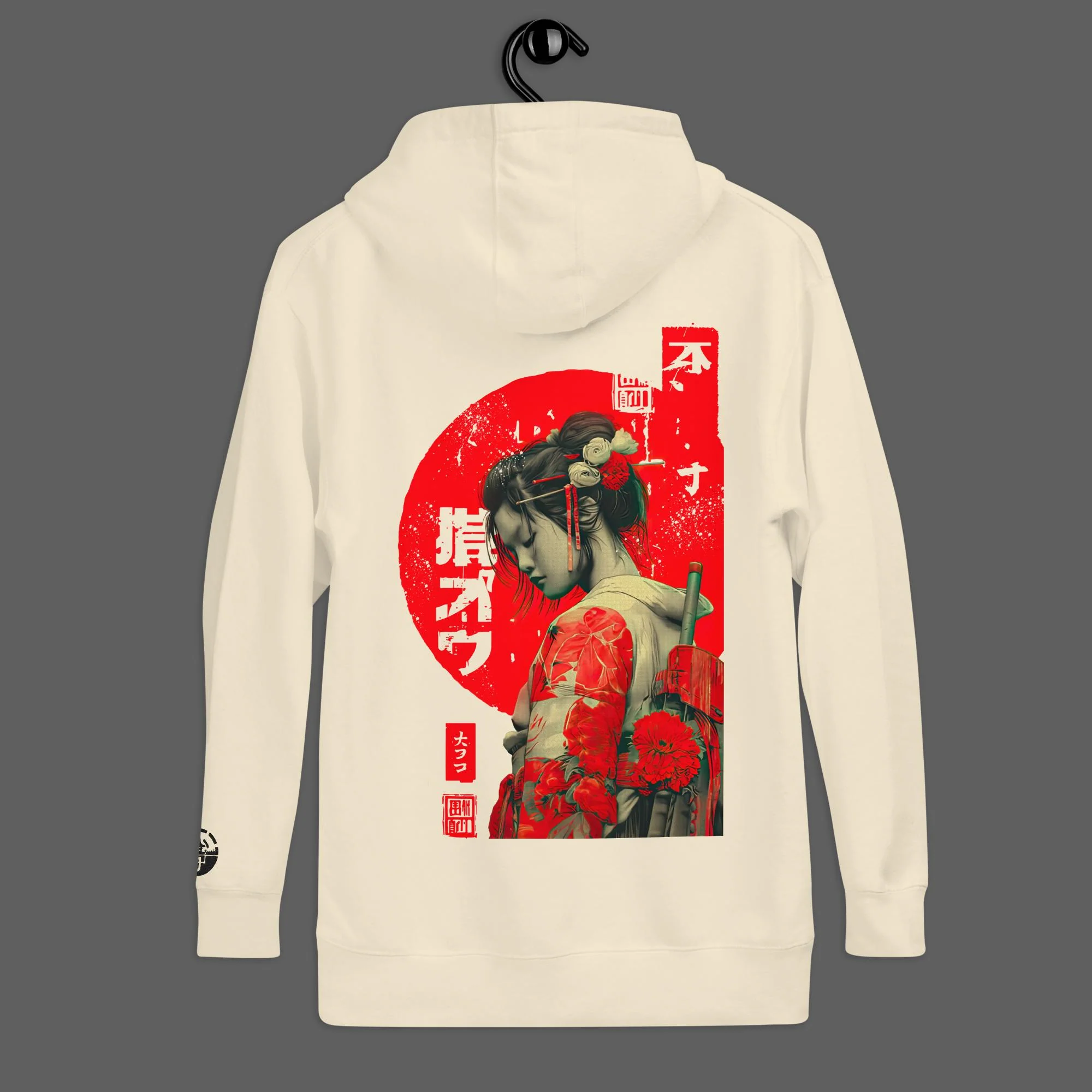 Hanakiri "Flower Cut" Premium Hoodie | Cotton Heritage - Image 3