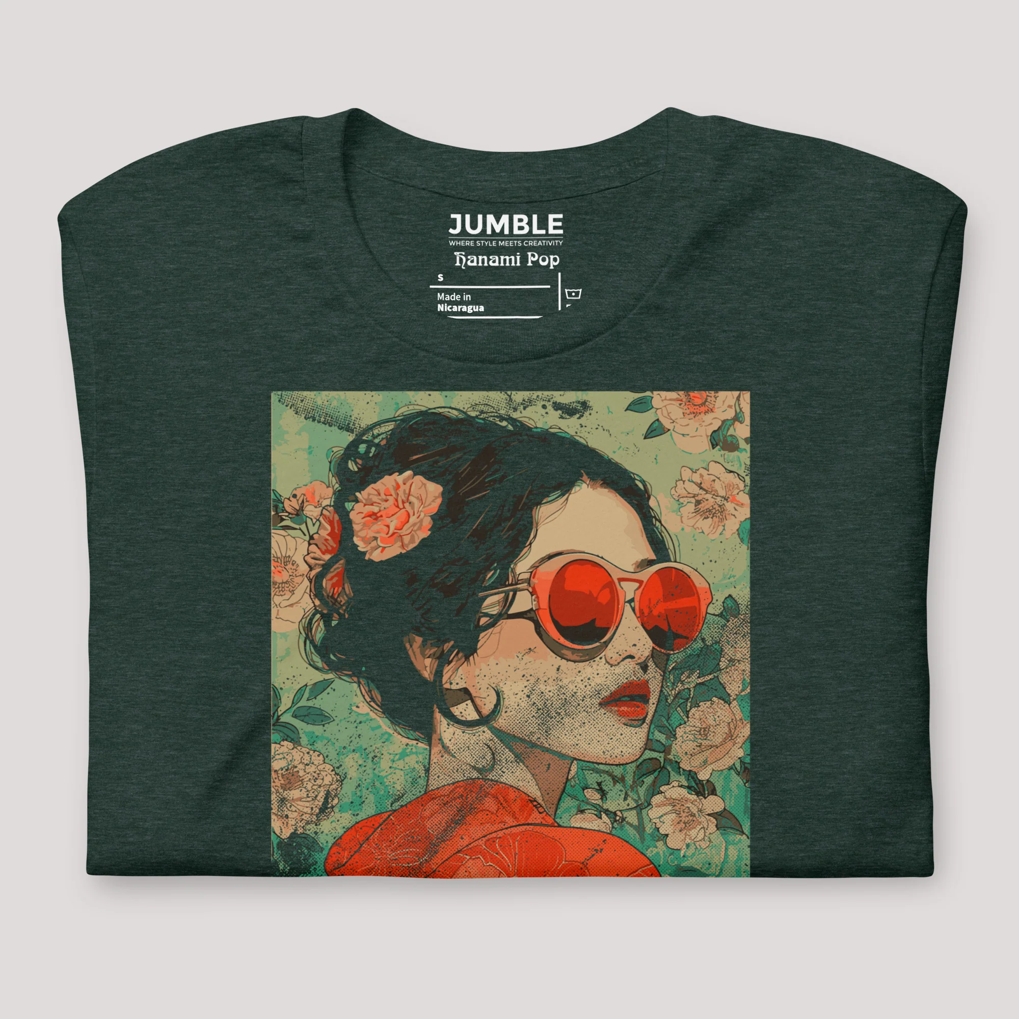 Hanami Pop Modern Regular Fit T-Shirt | Bella+Canvas - Image 5