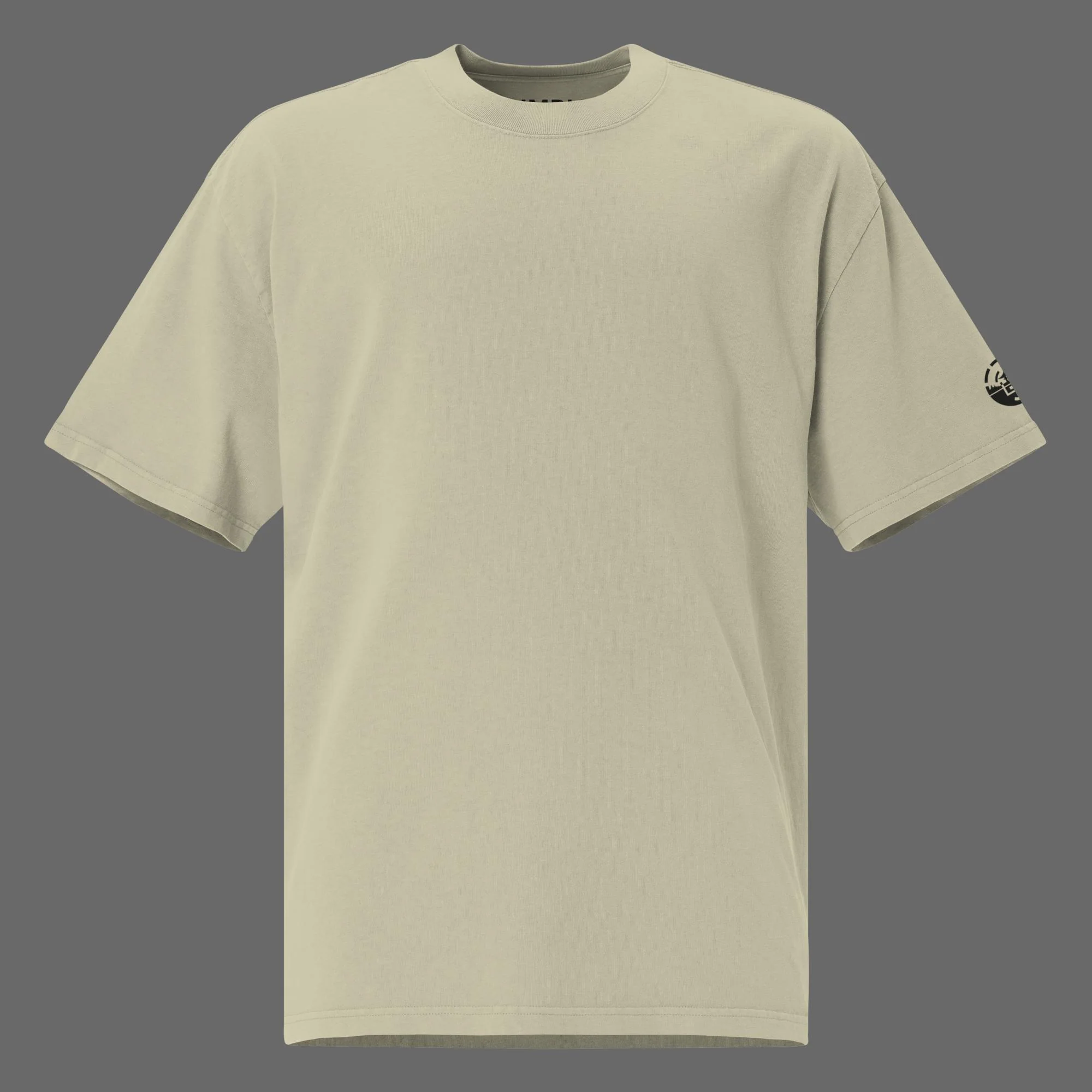Hannya Smoke Men's Oversized Faded T-Shirt (back print)  | AS Colour - Image 3