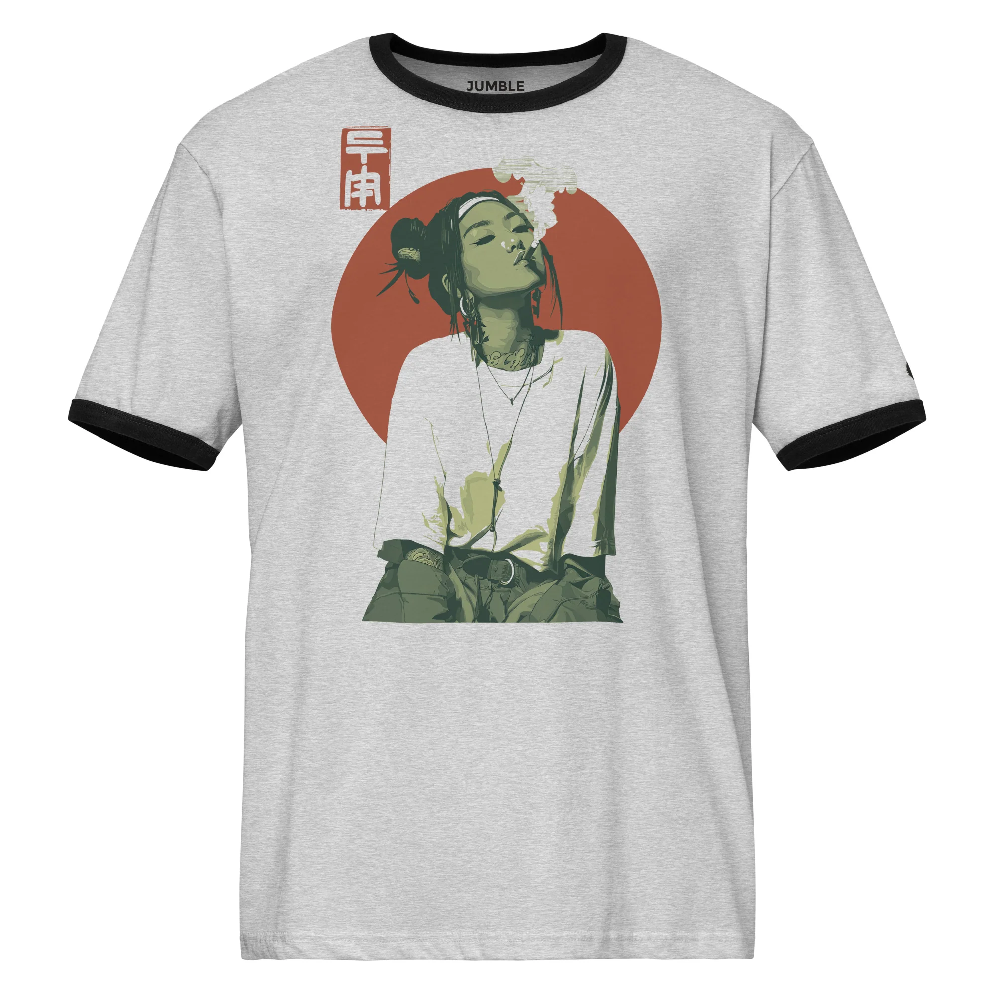Hannya Smoke Retro Ringer Regular Fit T-Shirt | Next Level