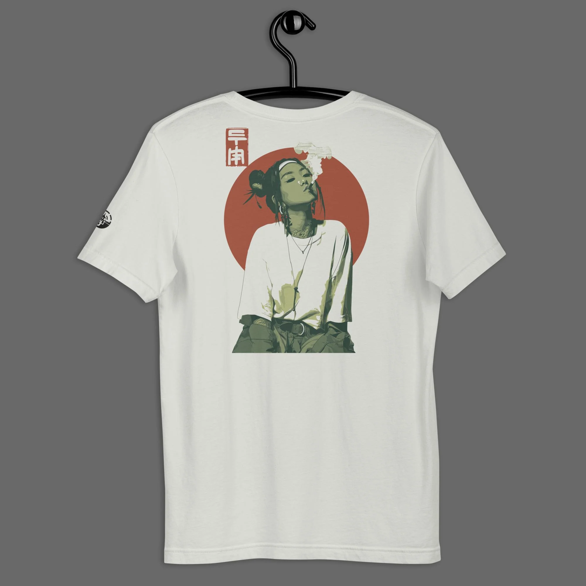 Hannya Smoke Modern Regular Fit T-Shirt (back print) | Bella+Canvas - Image 3