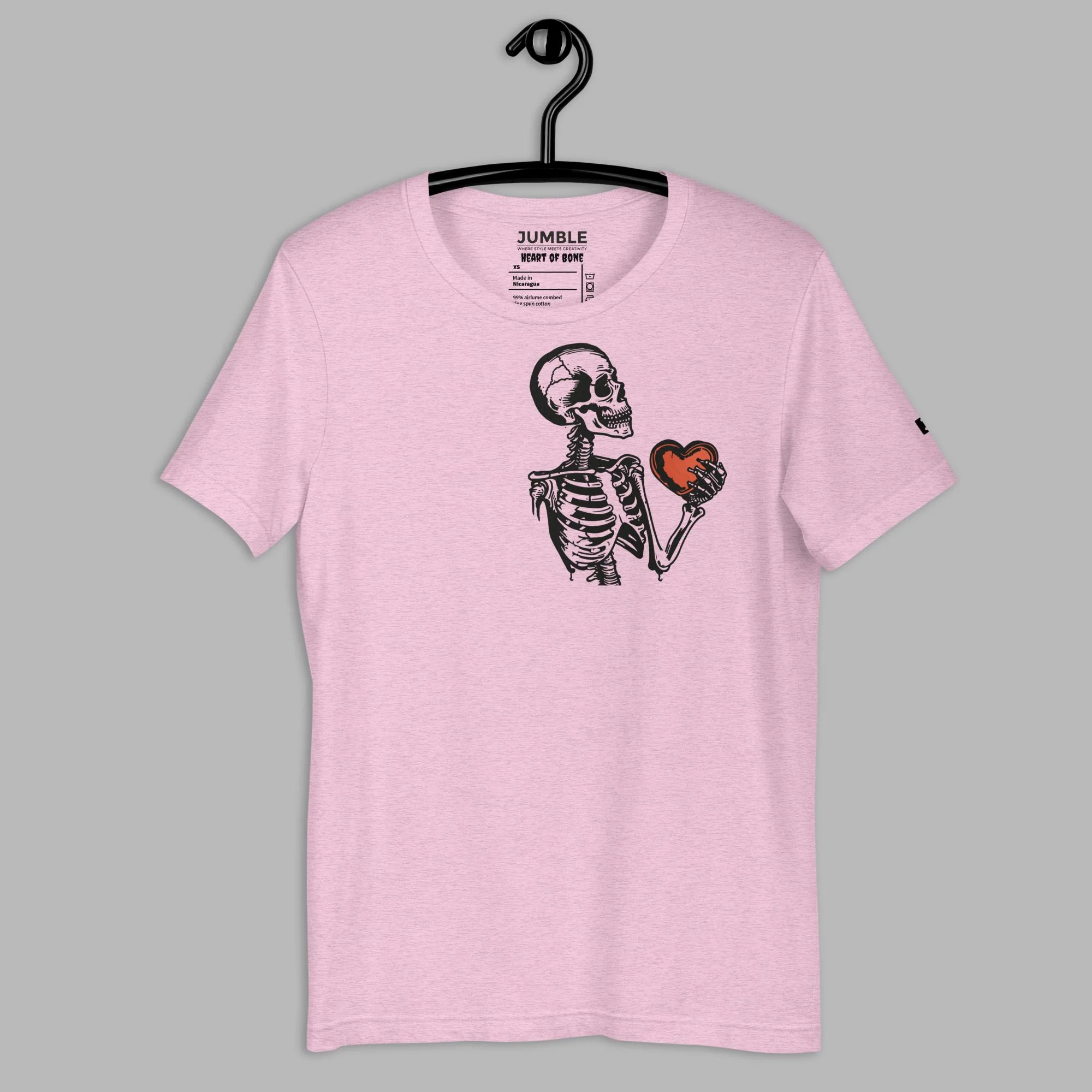 Heart of Bone Modern Regular Fit T-Shirt | Bella+Canvas - Image 3