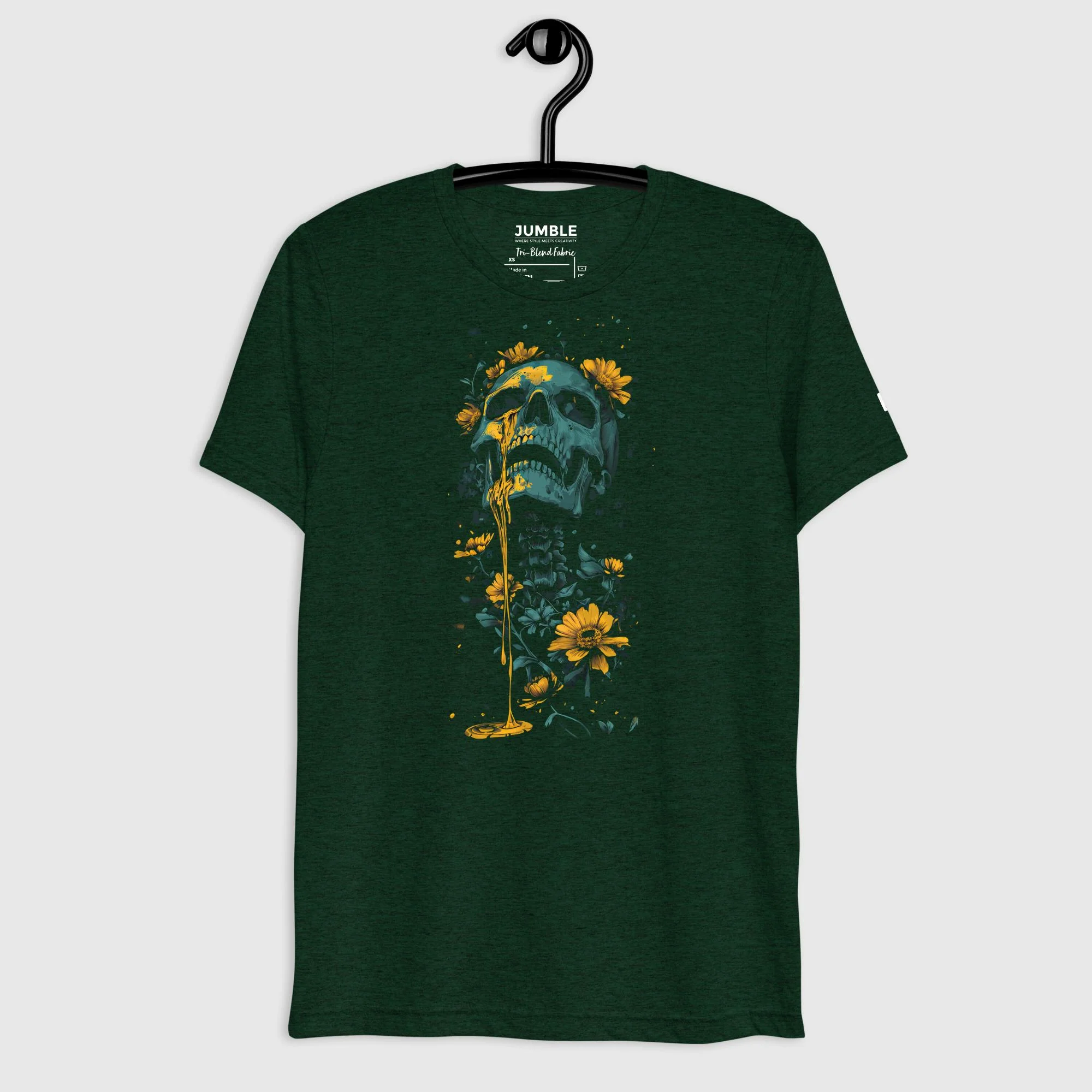 Honeygrave Lightweight Short Sleeve Vintage T-Shirt | Tri-Blend - Image 2