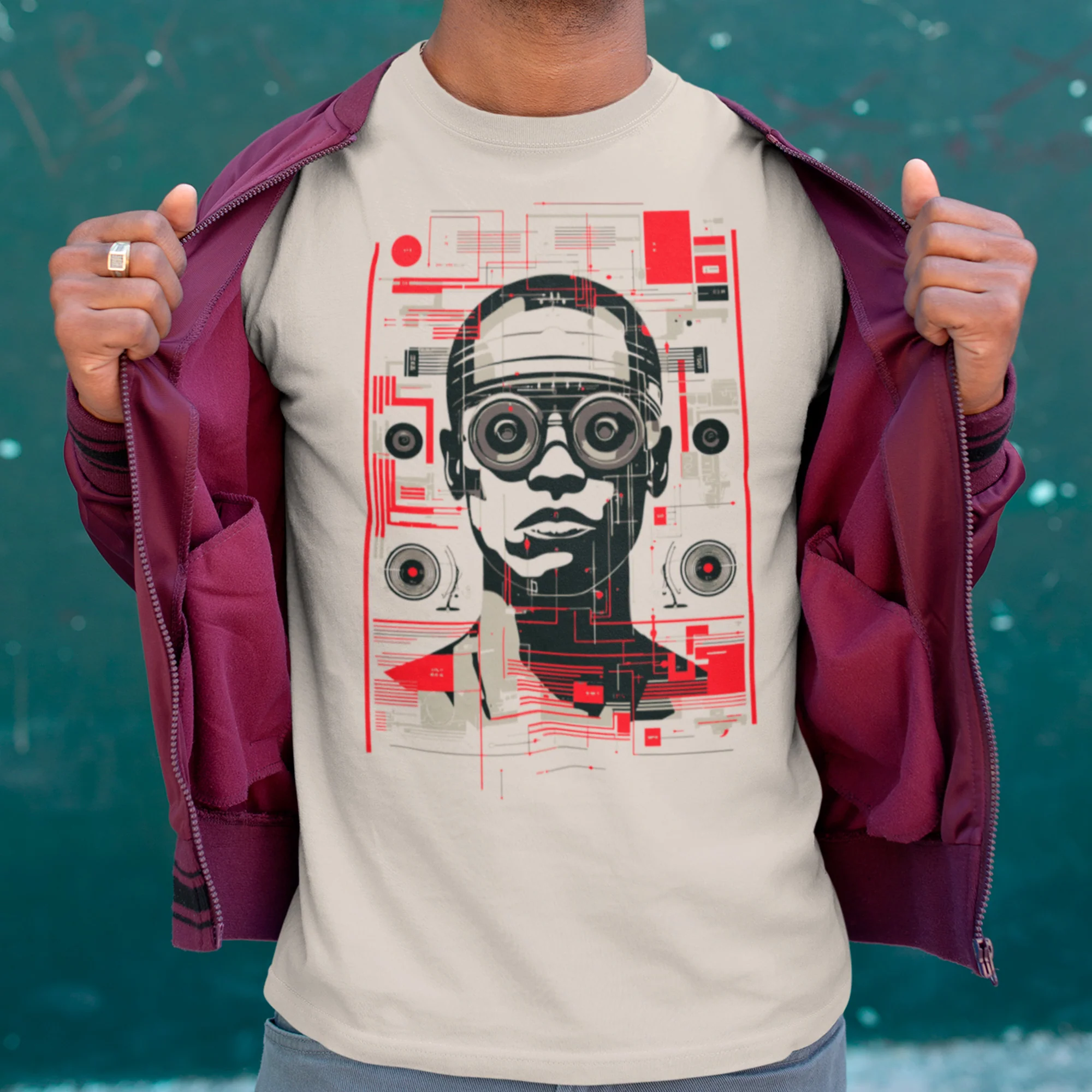 HypnoGroove Modern Regular Fit T-Shirt | Bella+Canvas - Image 2