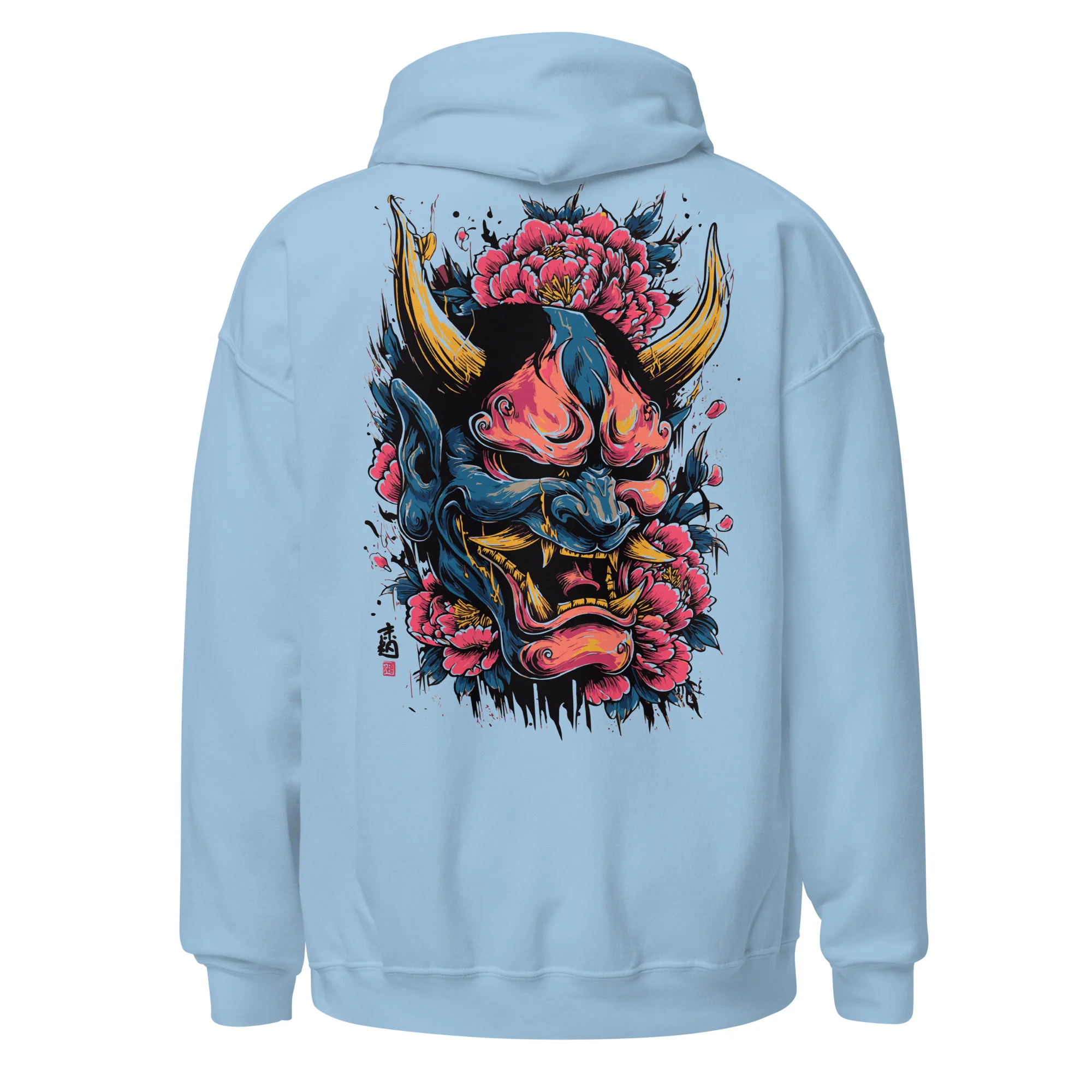 Ikari Botan Classic Hoodie (back print) | Gildan | Gildan - Image 3