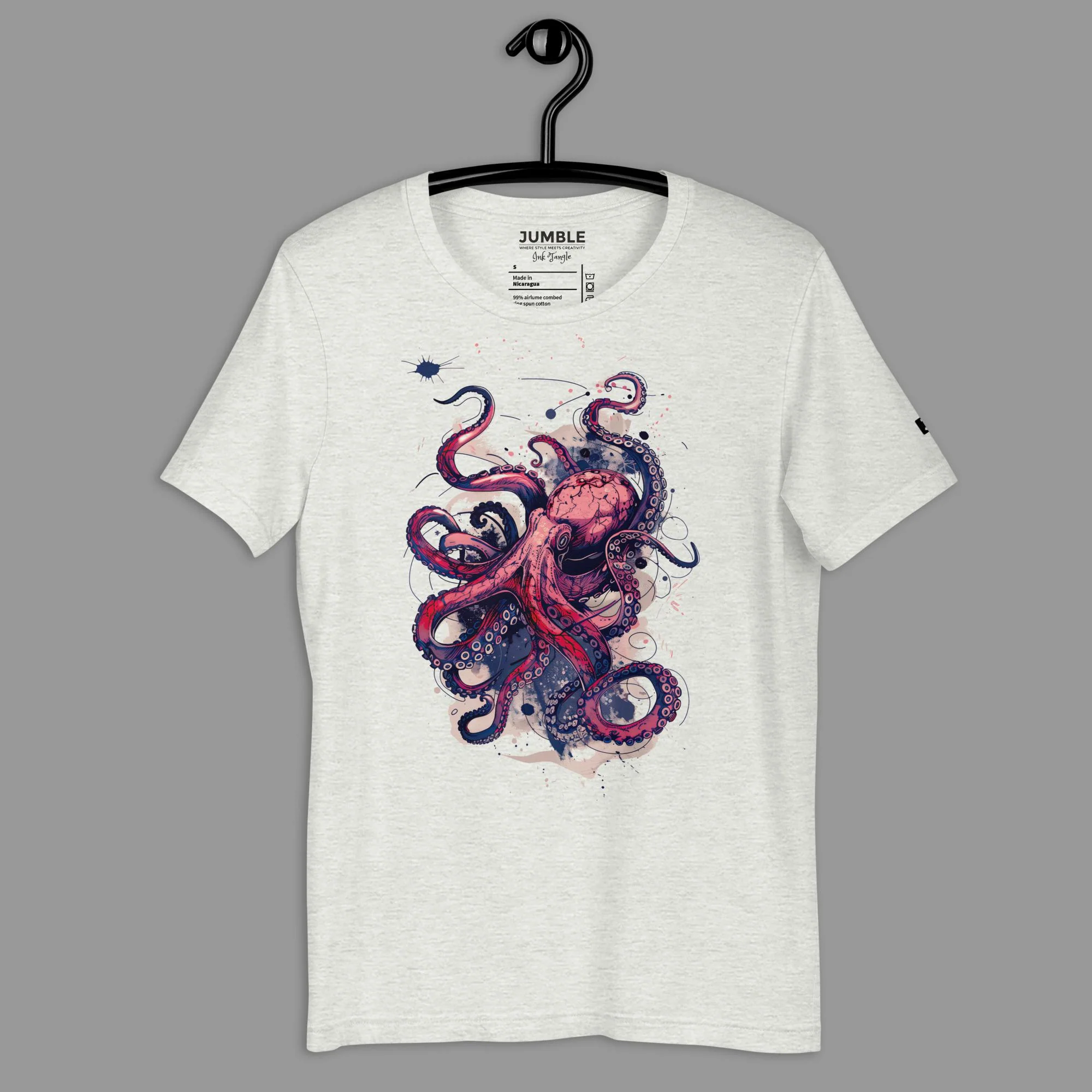 Ink Tangle Modern Regular Fit T-Shirt | Bella+Canvas