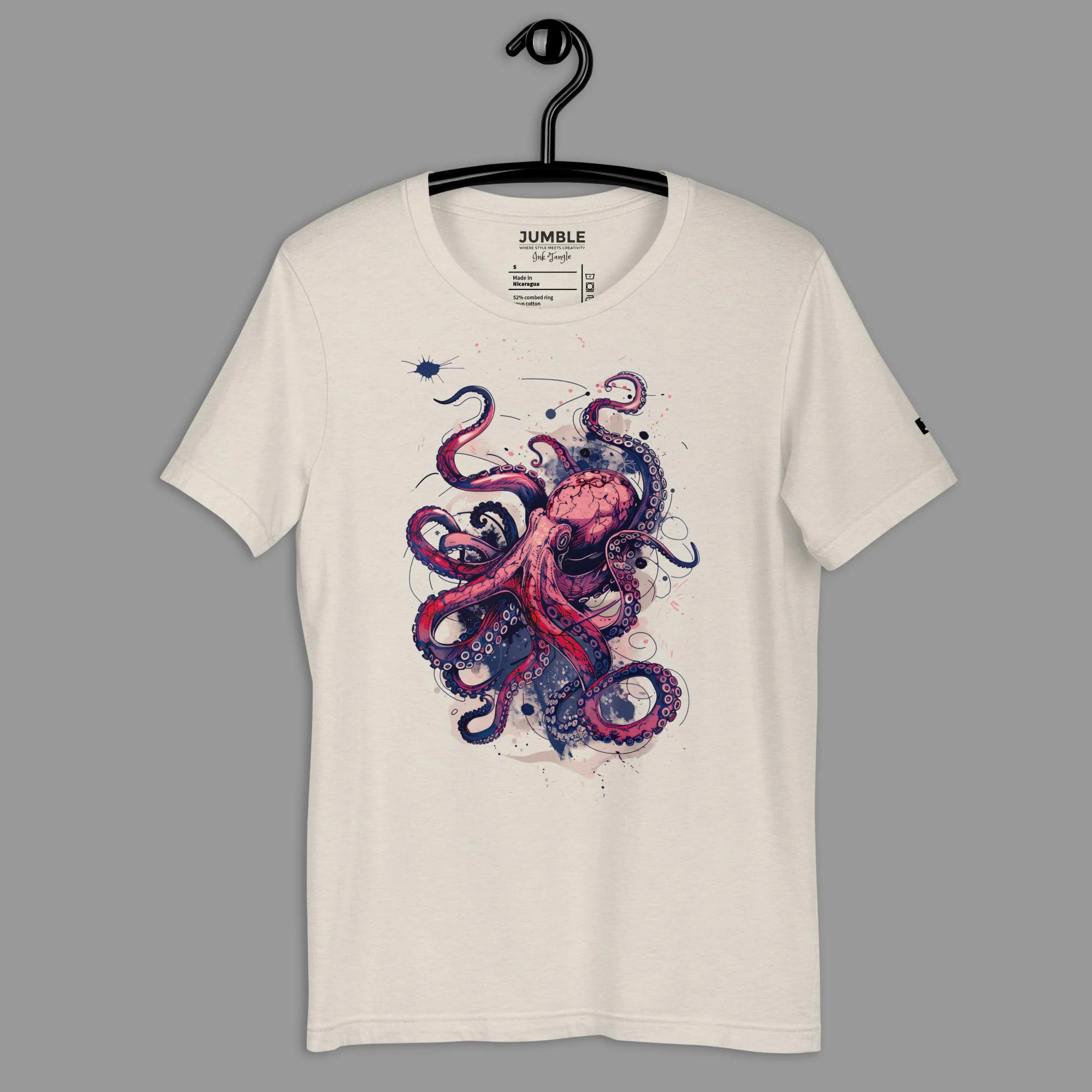 Ink Tangle Modern Regular Fit T-Shirt | Bella+Canvas - Image 3