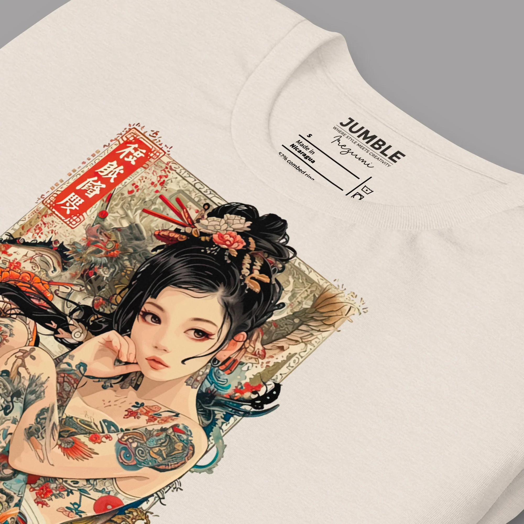 Irezumi Modern Regular Fit  T-Shirt | Bella+Canvas - Image 15