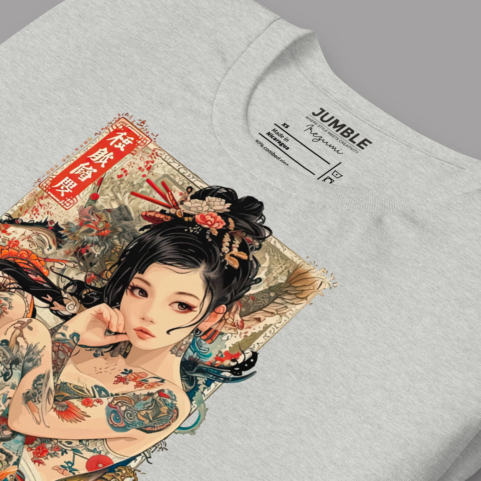 Irezumi Modern Regular Fit  T-Shirt | Bella+Canvas - Image 7