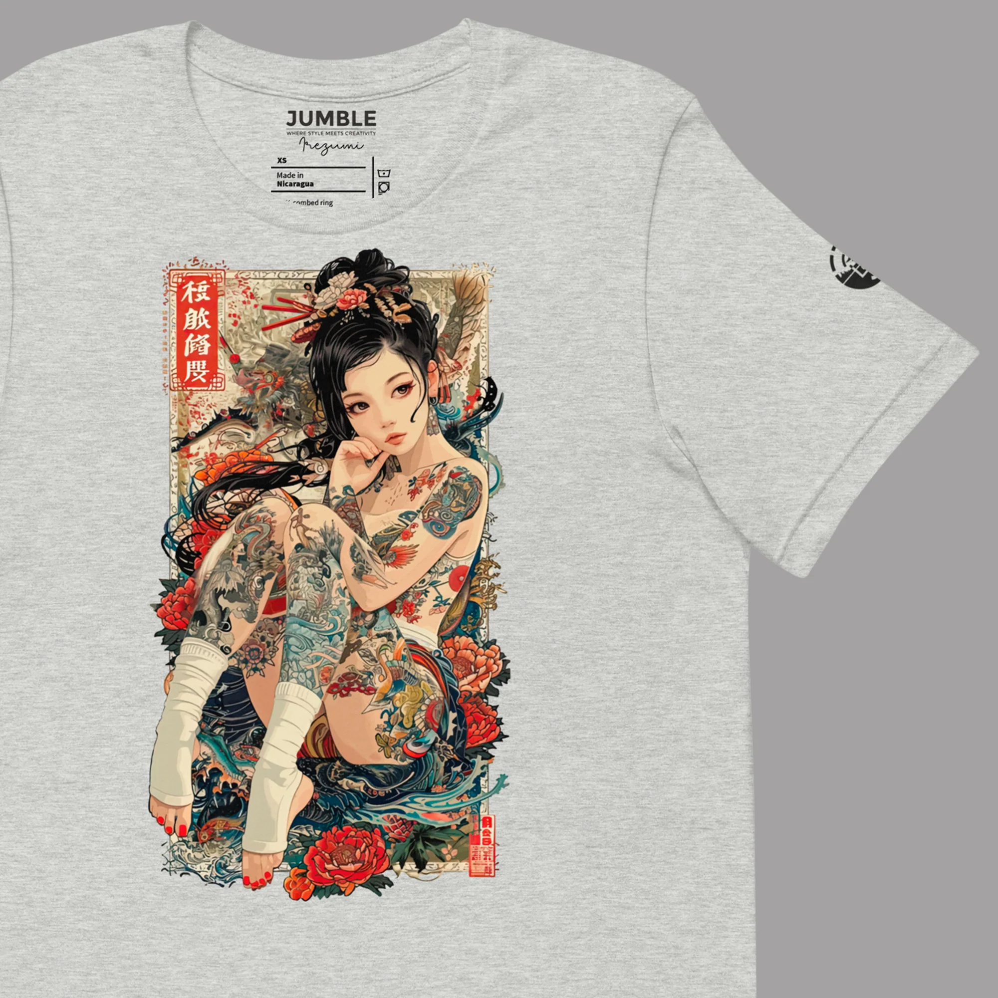 Irezumi Modern Regular Fit  T-Shirt | Bella+Canvas - Image 8